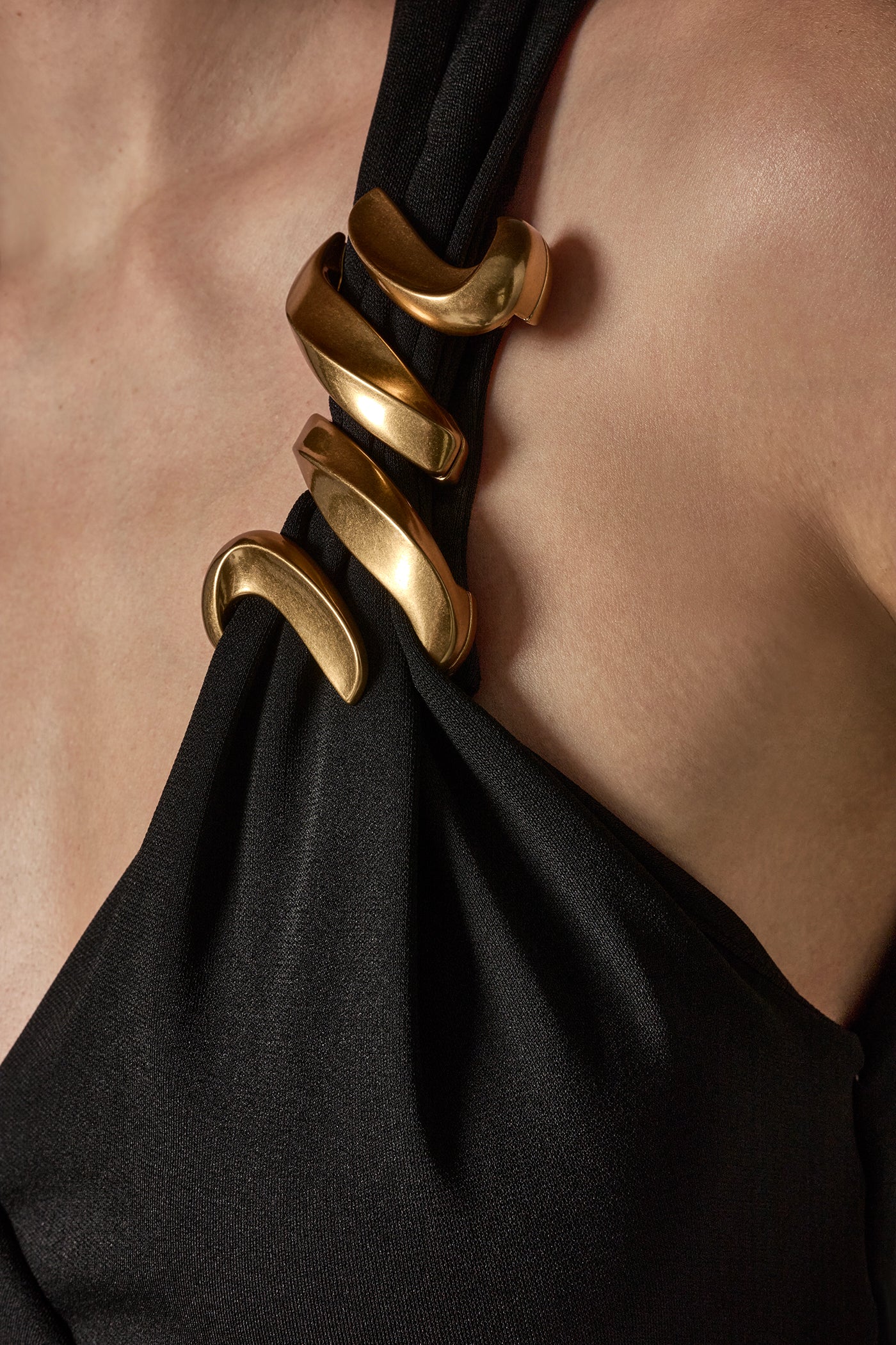 ASYMMETRIC MAXI HALTER DRESS VIEW 6