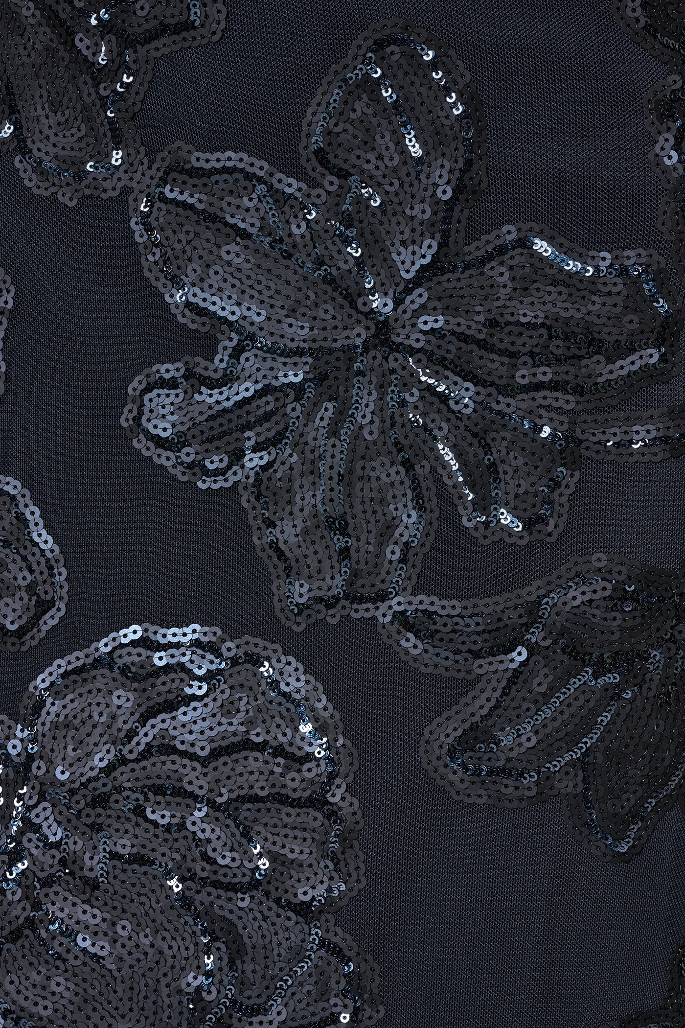 ONE SHOULDER FLORAL SEQUIN GOWN VIEW 5