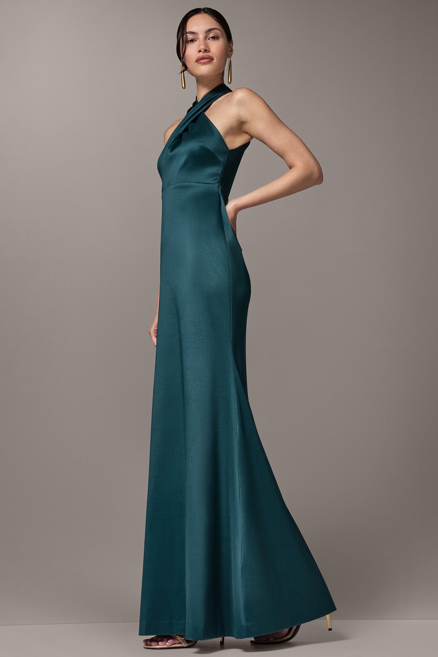 CROSS-FRONT SLIP GOWN VIEW 4