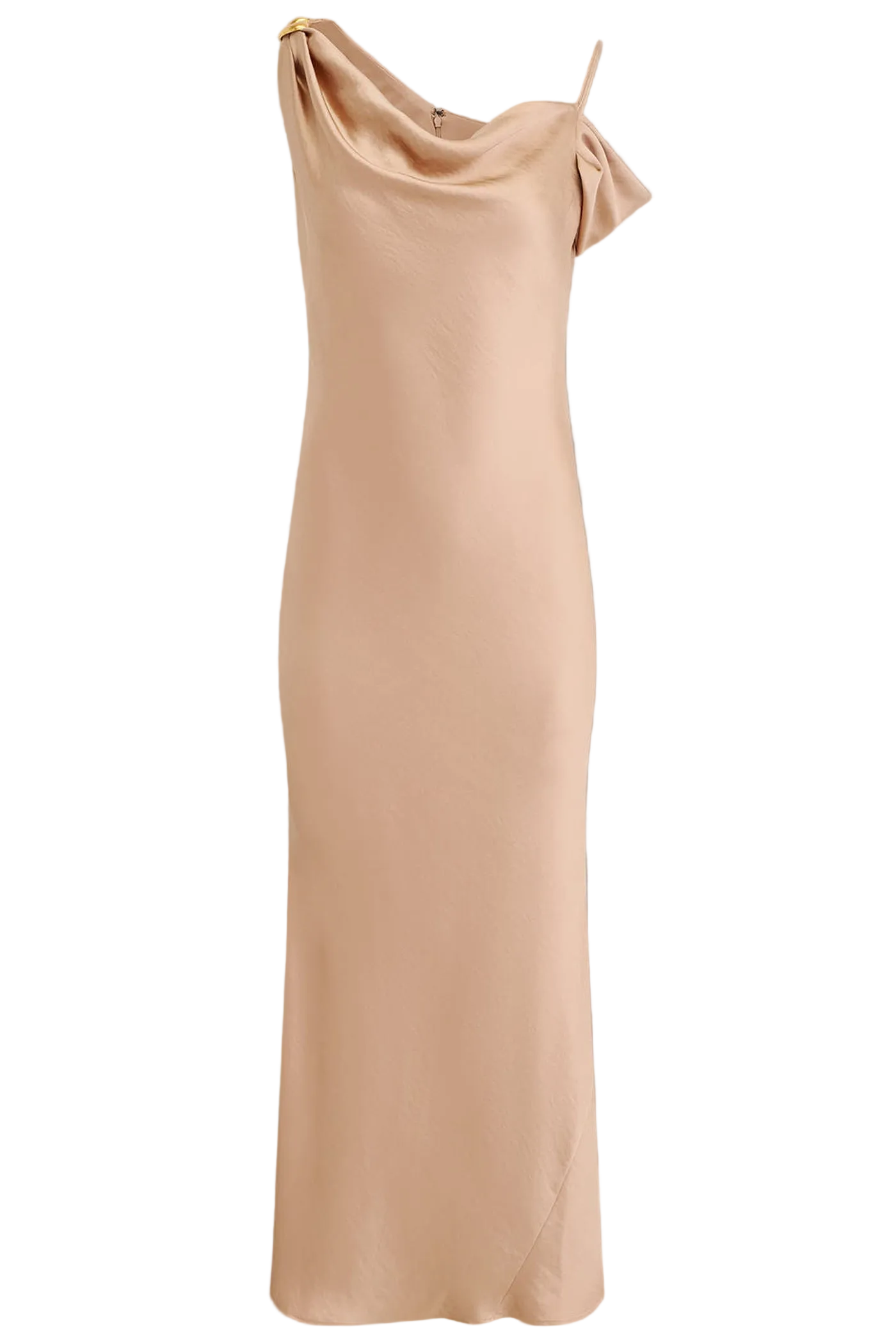 ASYMMETRIC COWL NECK GOWN (alternate view)