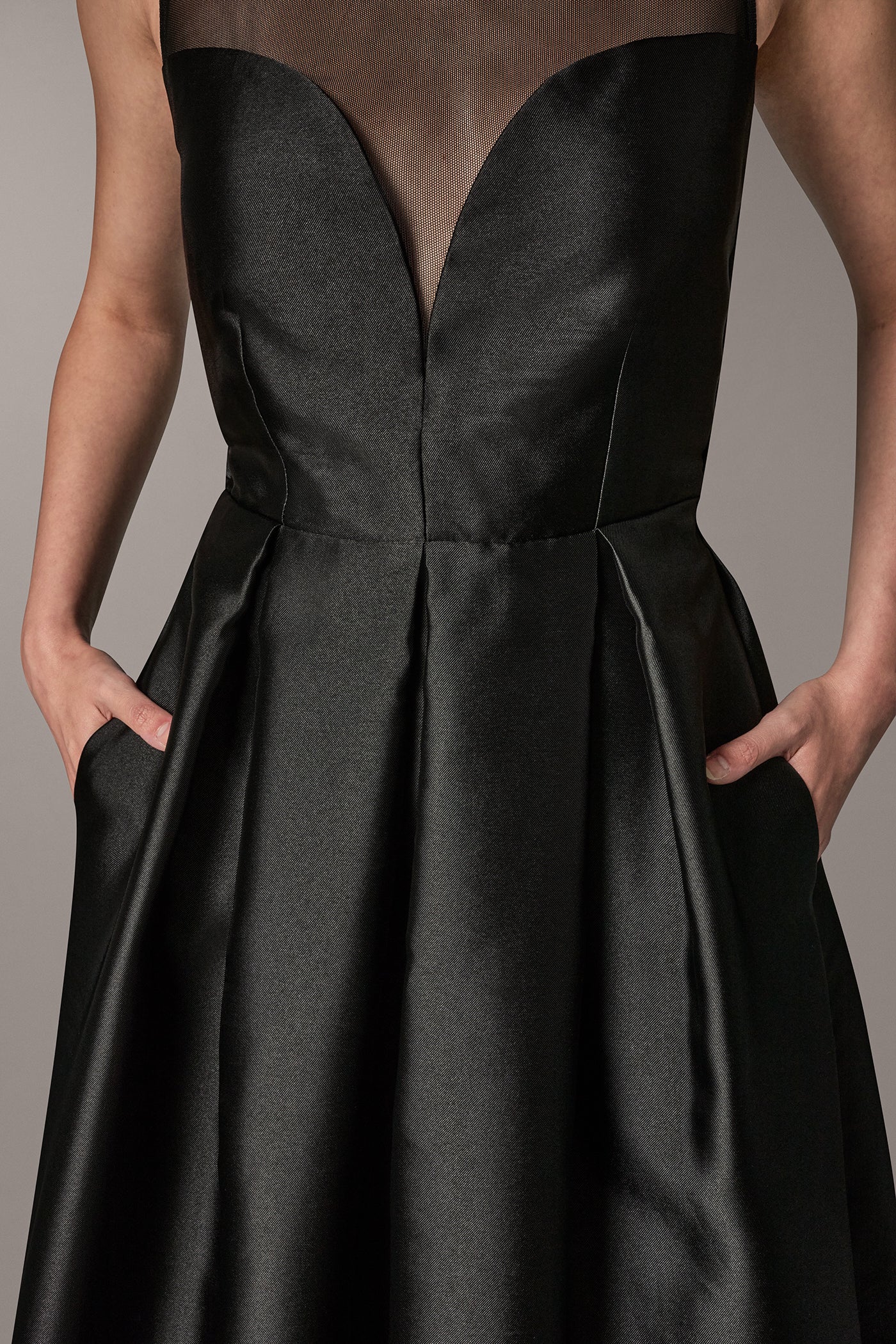 ILLUSION SWEETHEART NECK GOWN VIEW 5