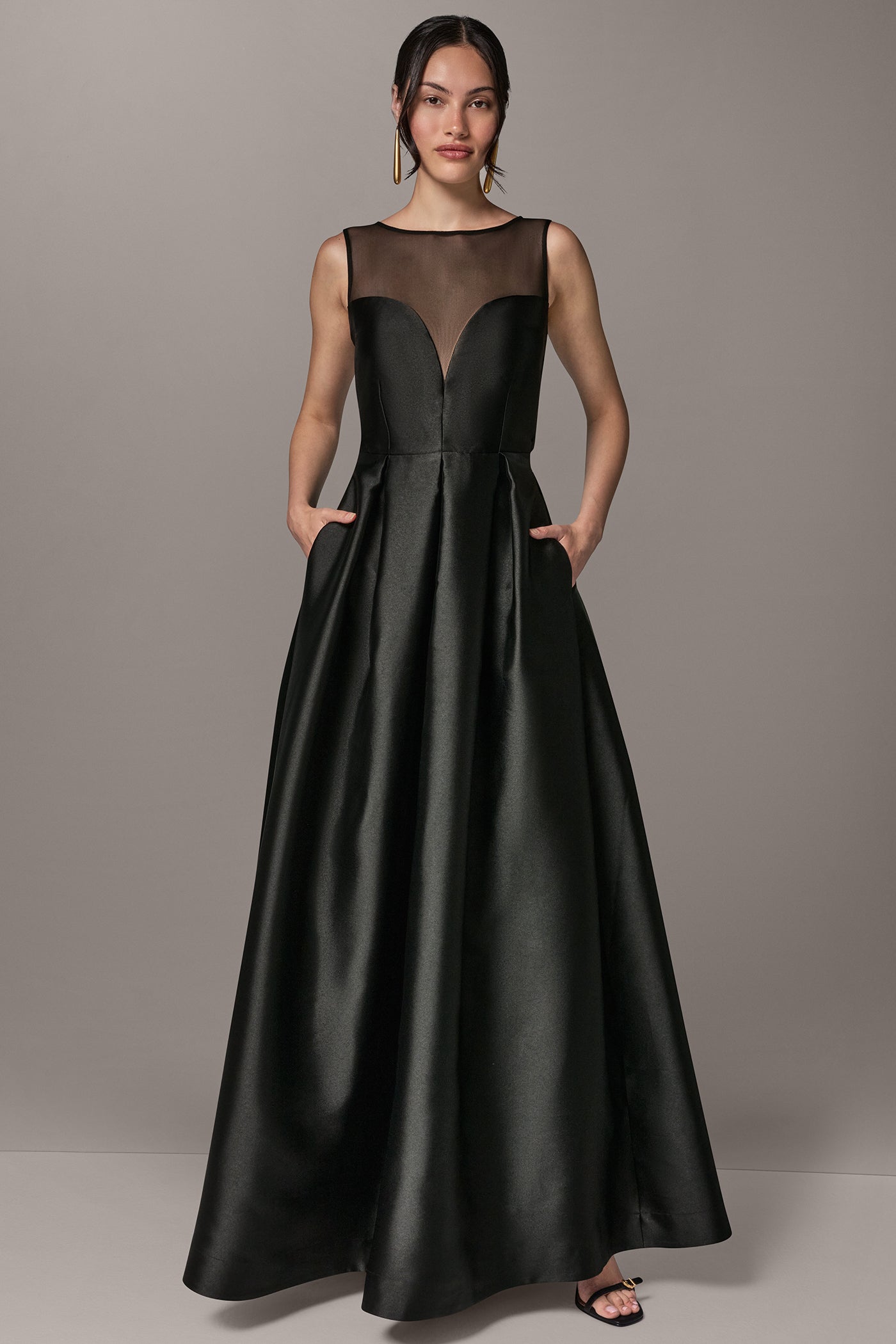 formal long black dress YMDUCH Women's Sleeve Off Shoulder Mermaid Long This gown features a wrap Black Formal Dresses | Windsor