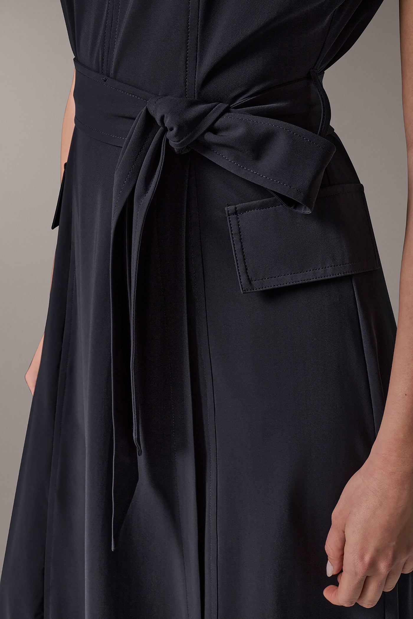LUXE MIDI A-LINE DRESS VIEW 5