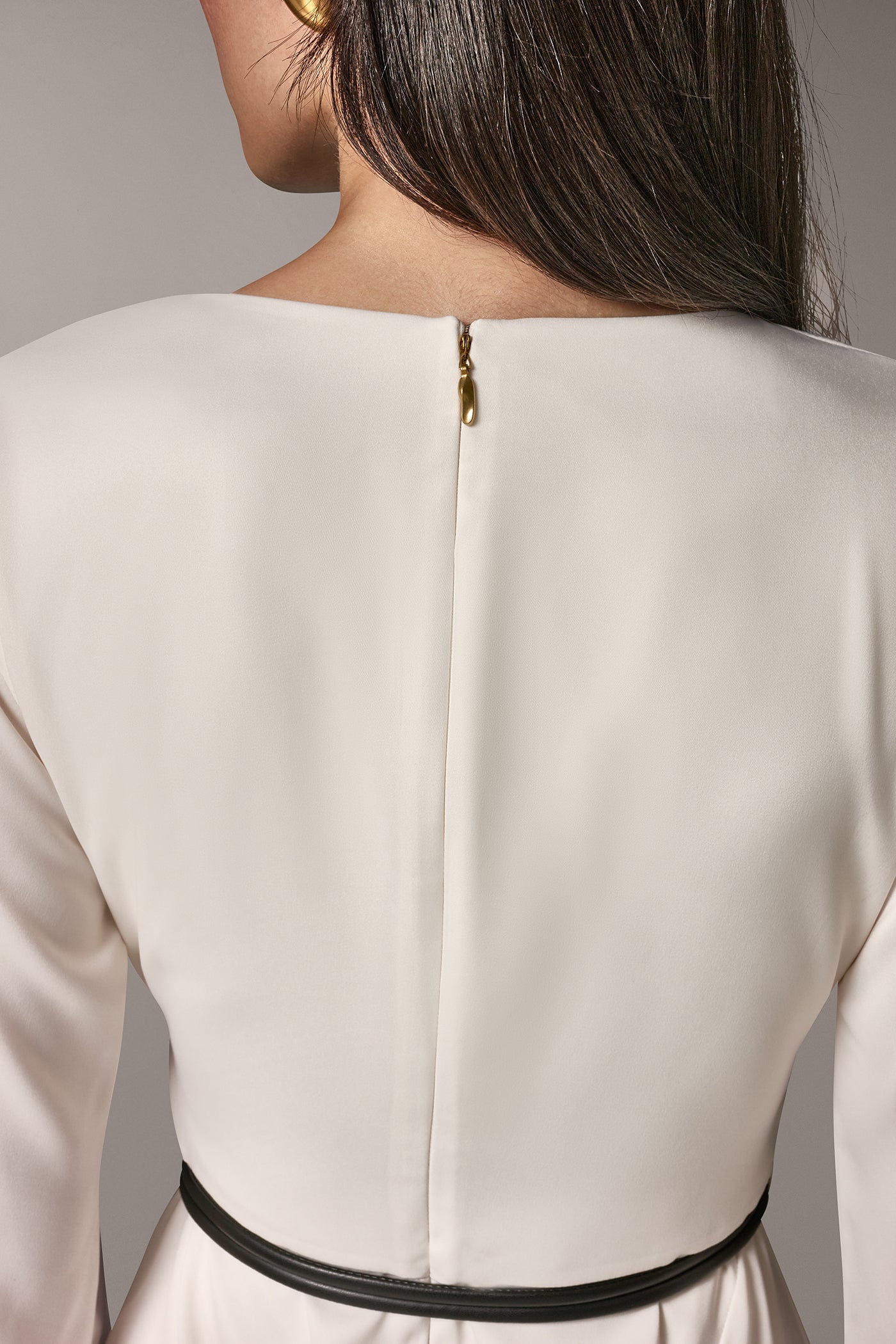 BELL SLEEVE MIDI A-LINE DRESS VIEW 5