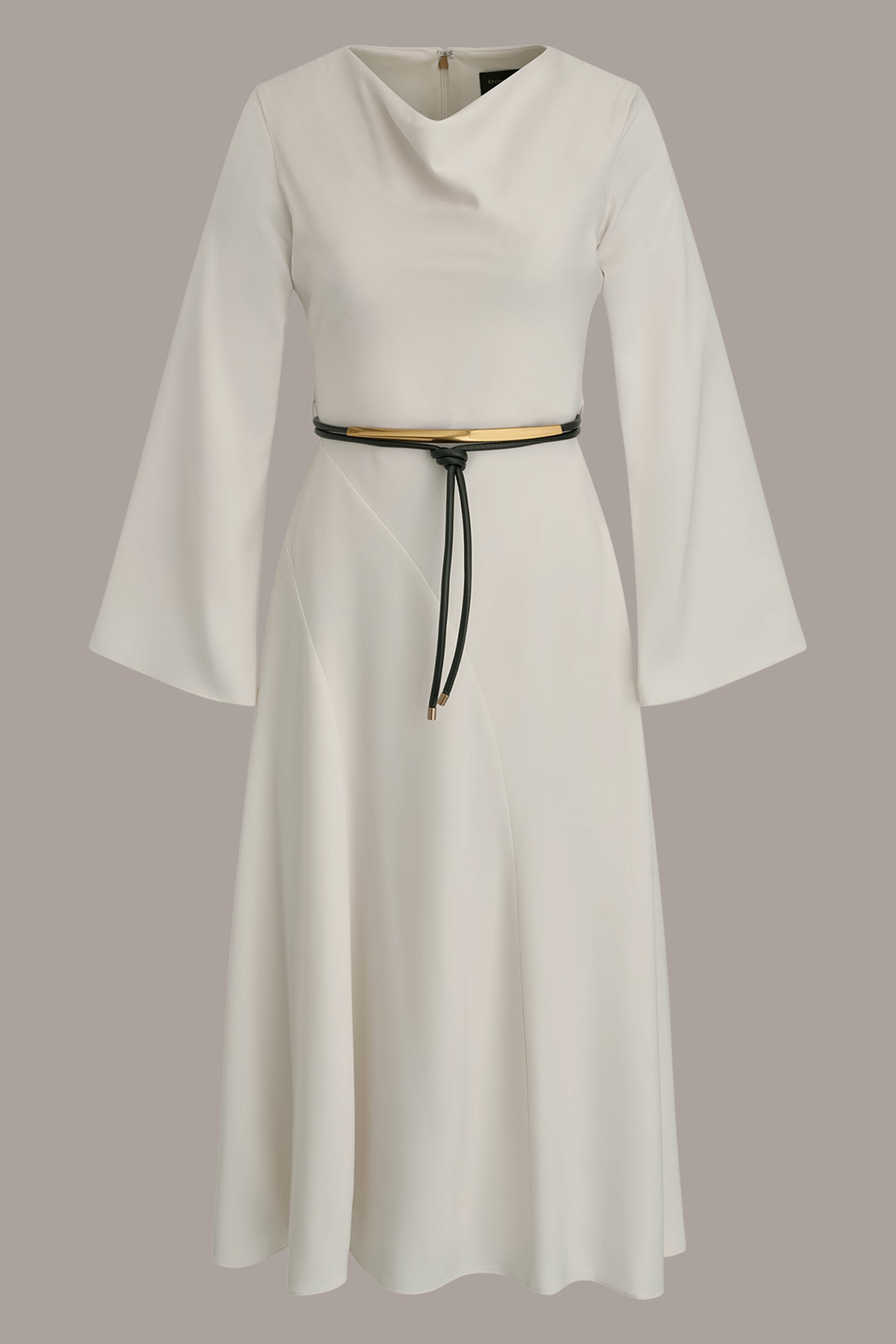 BELL SLEEVE MIDI A-LINE DRESS VIEW 10