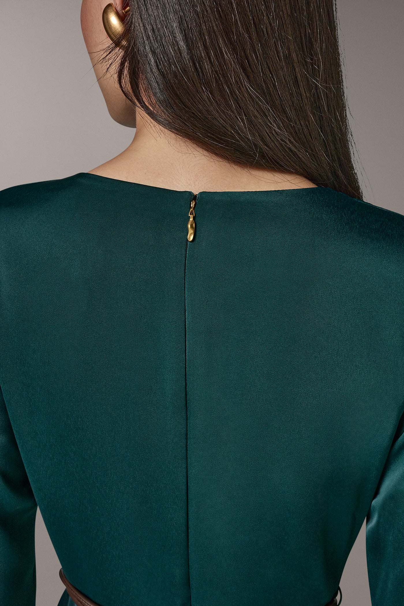 BELL SLEEVE MIDI A-LINE DRESS VIEW 5