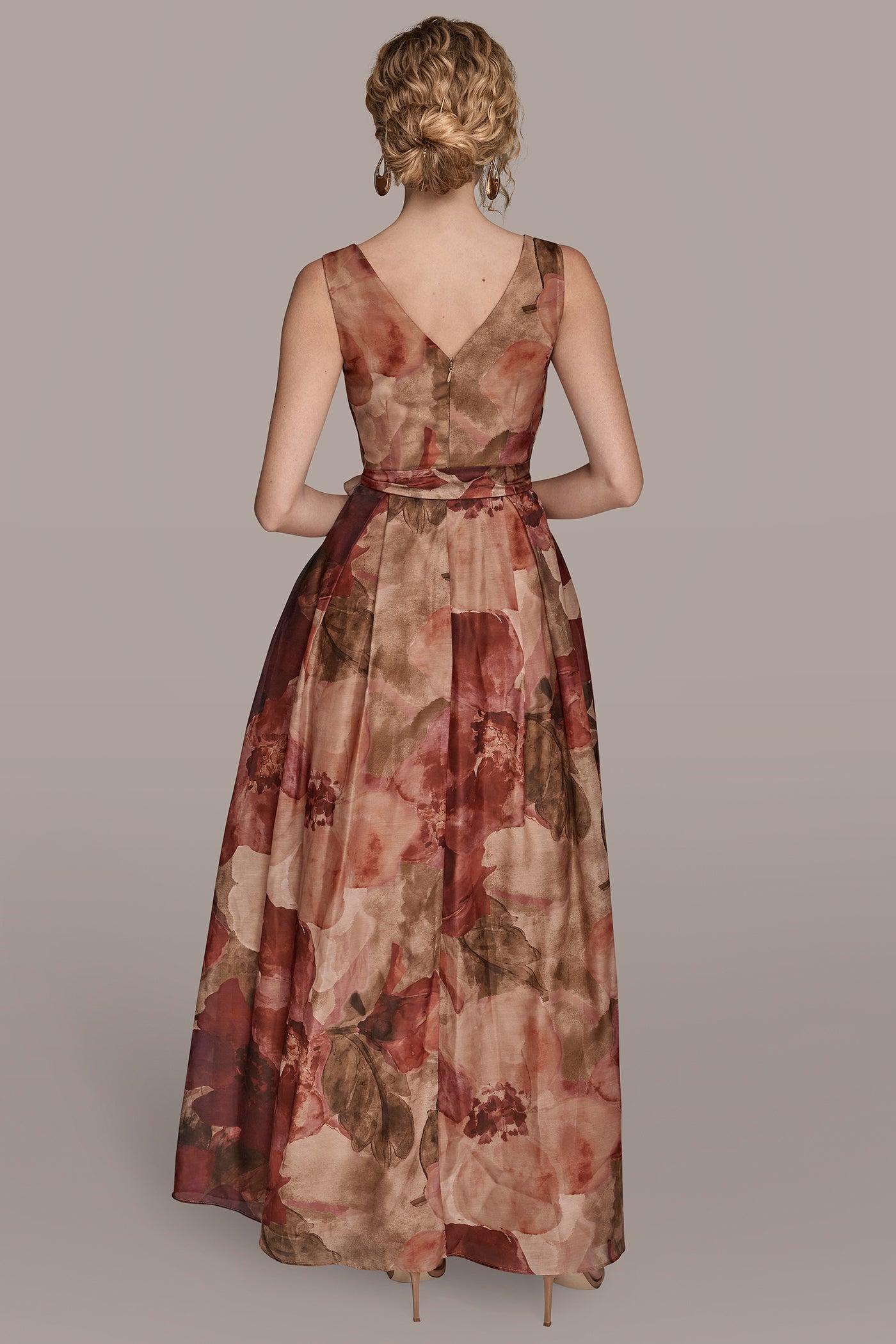 FLORAL WRAP-EFFECT ORGANZA GOWN | View 2 | Ball Gowns