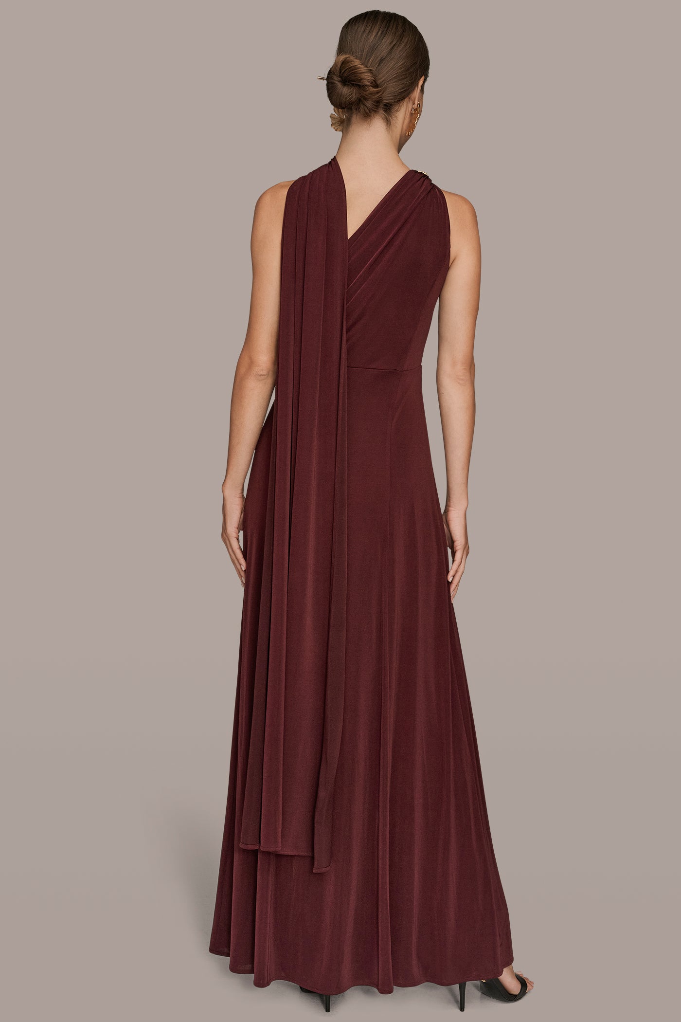 ASYMMETRIC EMBELLISHED GOWN | View 2