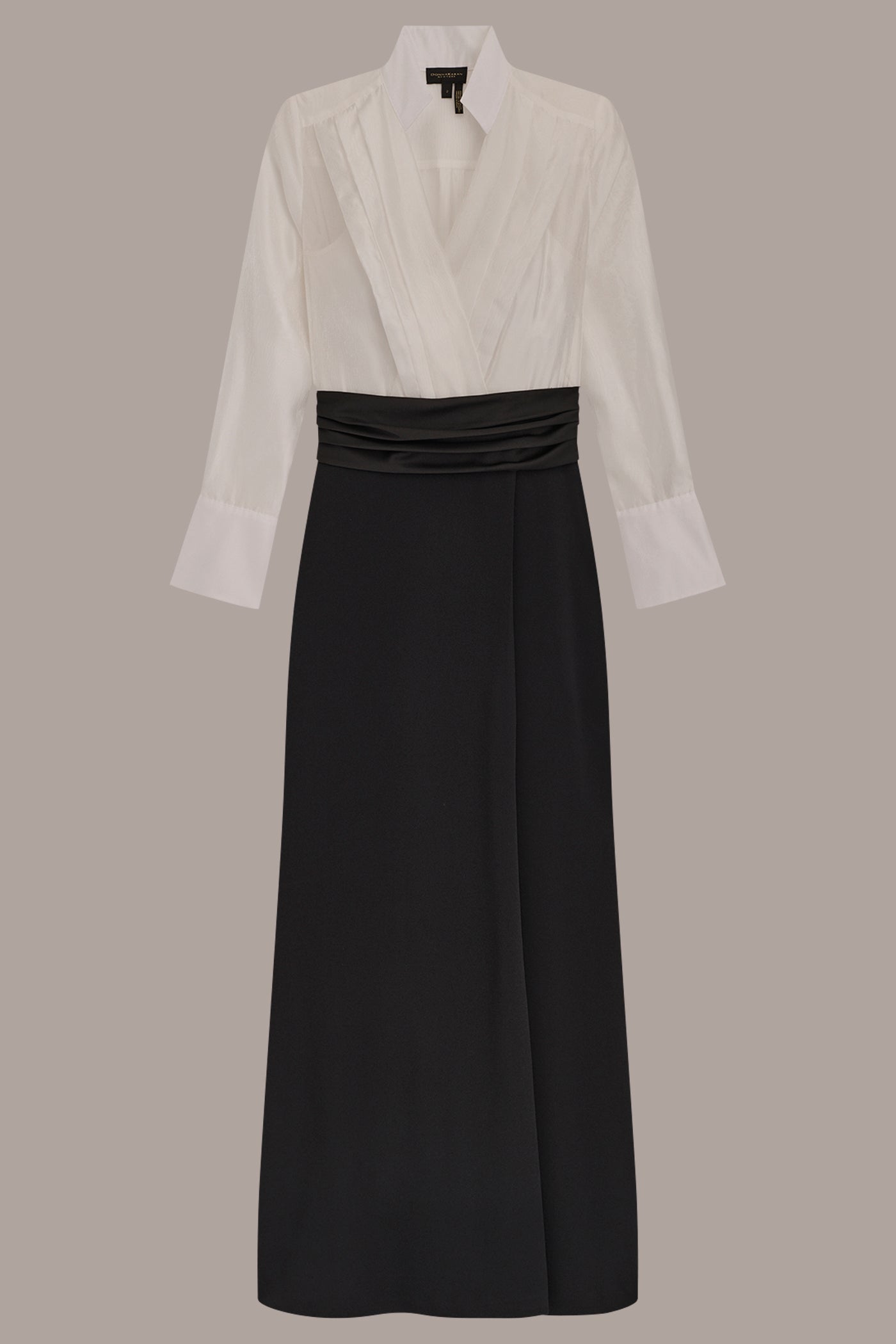 LAYERED WRAP-EFFECT GOWN VIEW 7