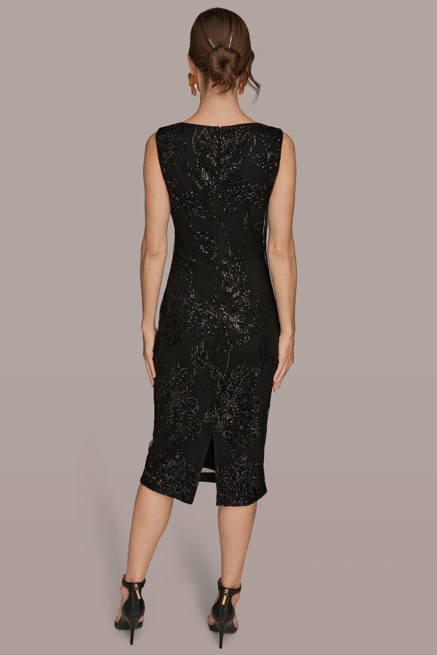 SEQUIN-EMBELLISHED MIDI SHEATH VIEW 4 | Dresses & Jumpsuits