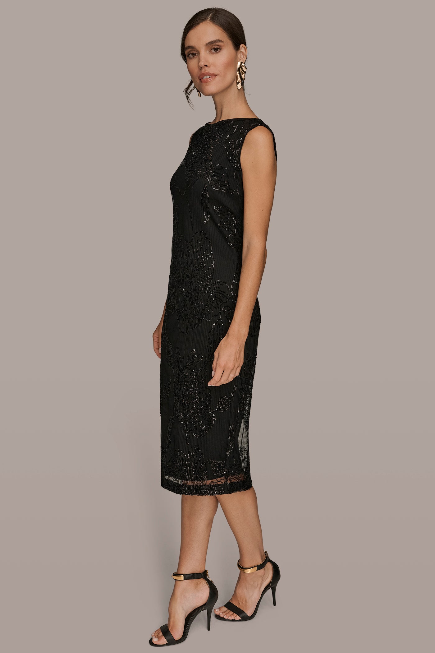 SEQUIN-EMBELLISHED MIDI SHEATH | View 2 | Dresses & Jumpsuits