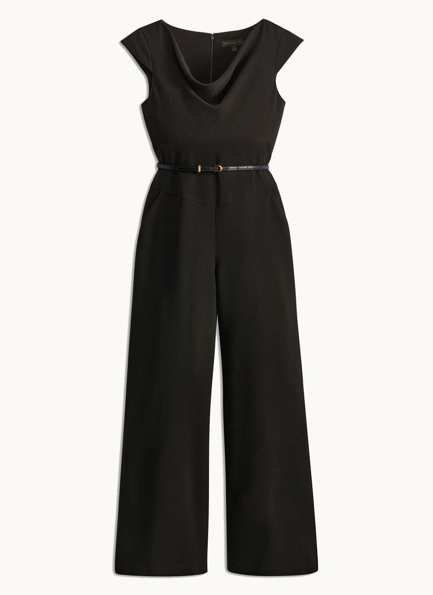 BELTED JUMPSUIT WITH POCKETS