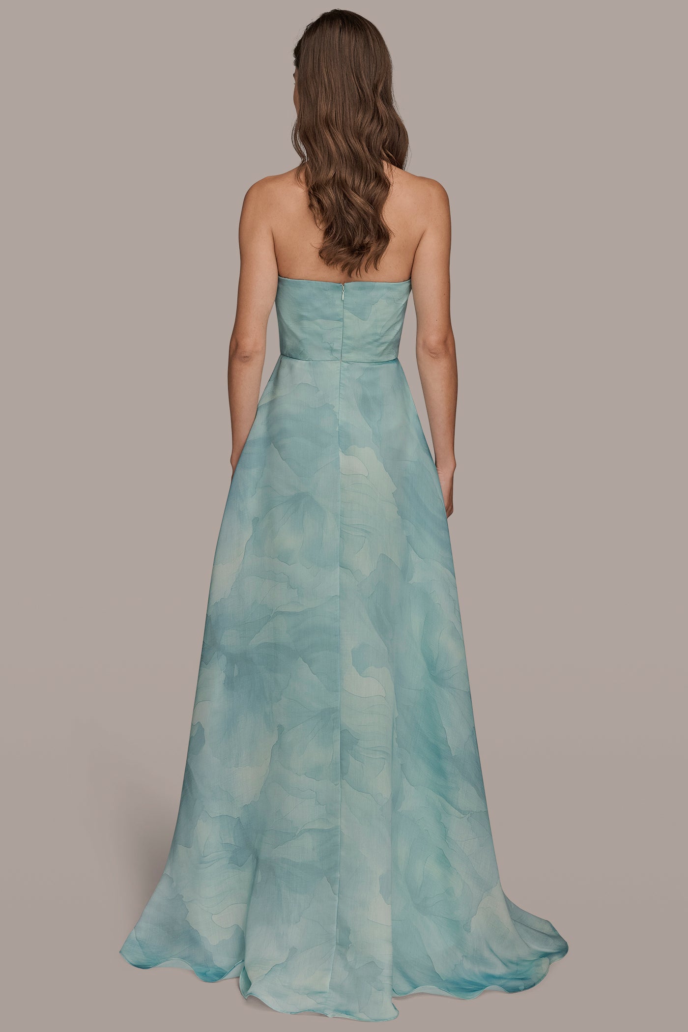 STRAPLESS WATER COLOR BALL GOWN | View 2 | New Arrivals