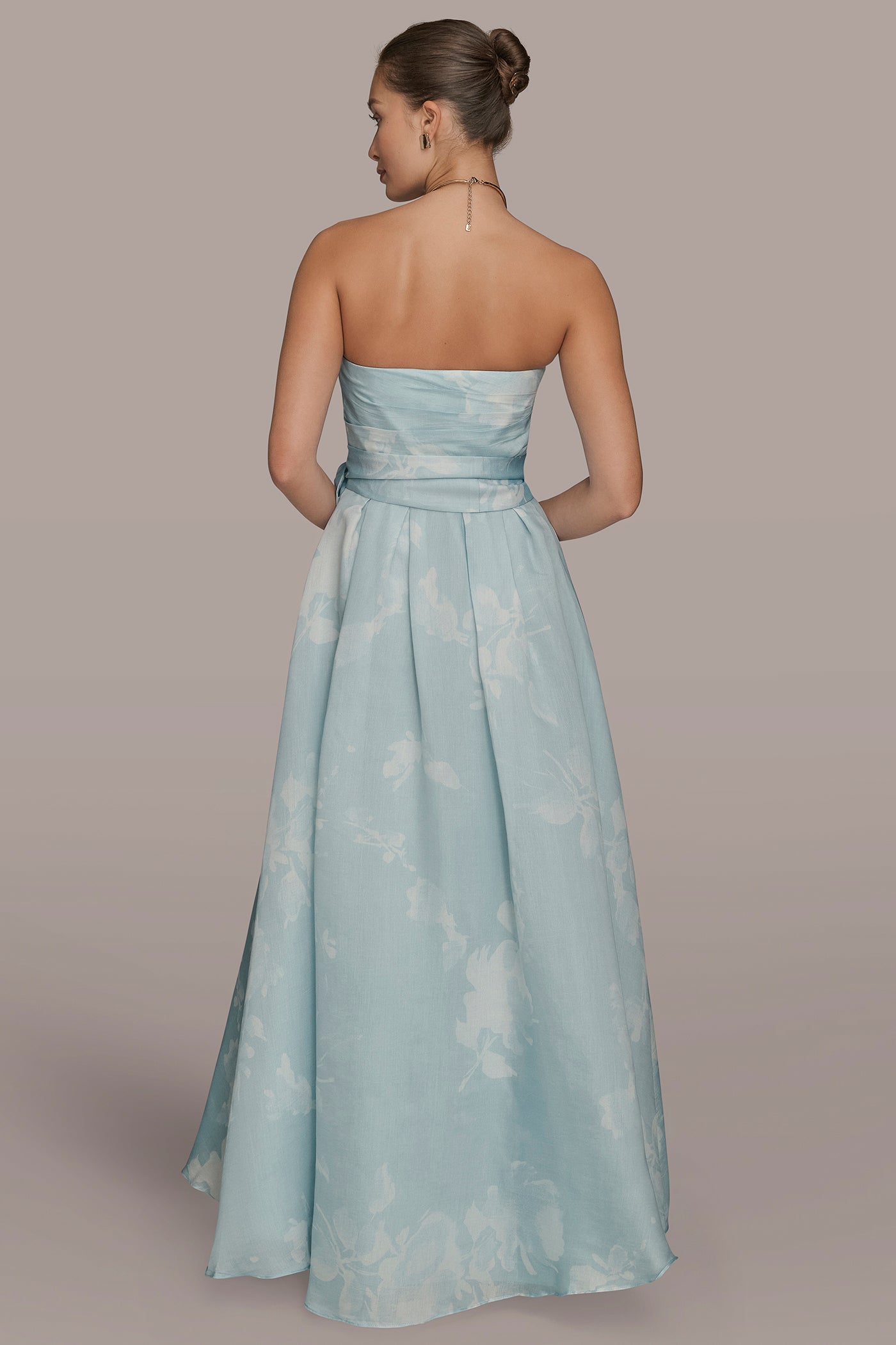 STRAPLESS FLORAL BALL GOWN | View 2 | Ball Gowns