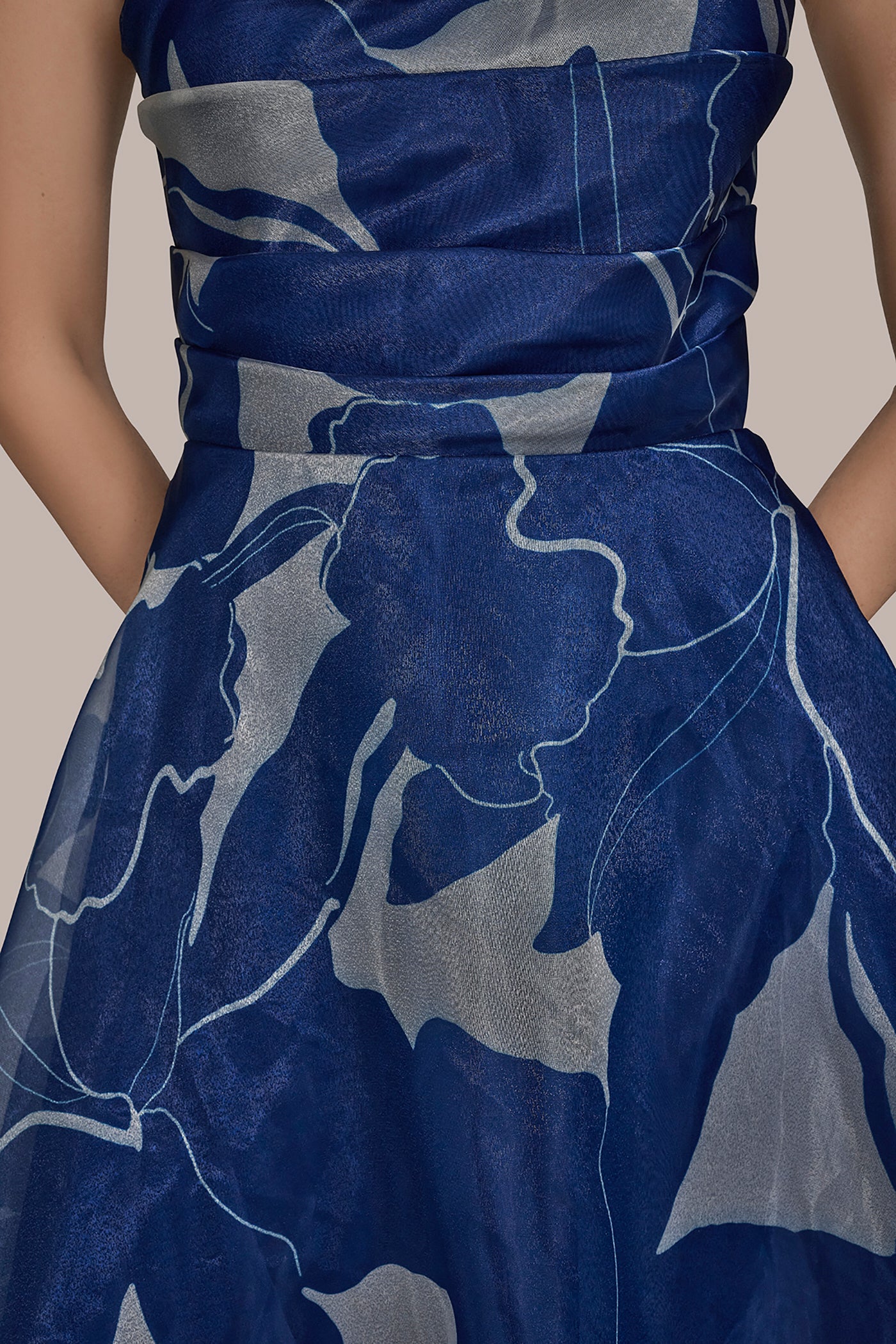 STRAPLESS FLORAL BALL GOWN VIEW 5 | Ball Gowns