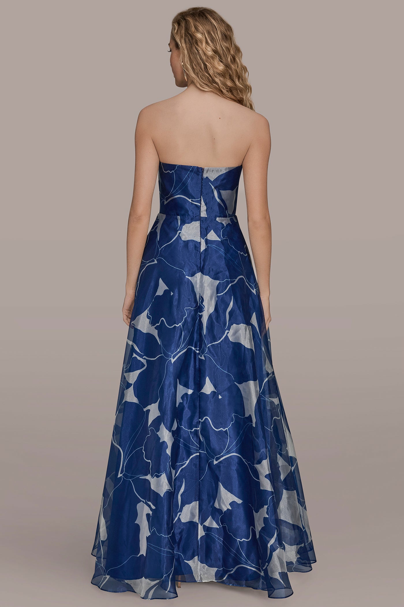 STRAPLESS FLORAL BALL GOWN | View 2 | Ball Gowns