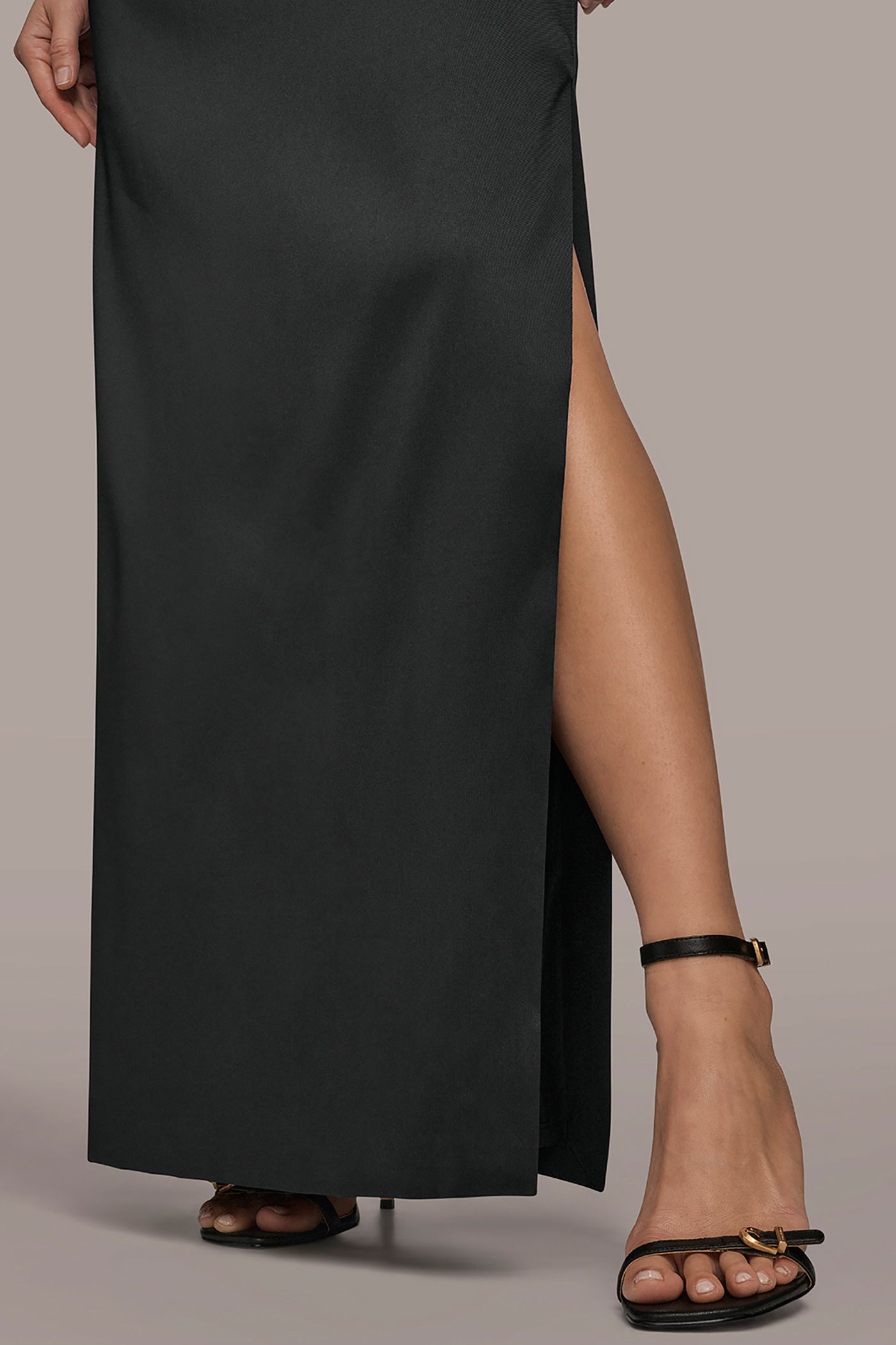 ASYMMETRIC STRAPLESS GATHERED GOWN VIEW 6 | Ball Gowns