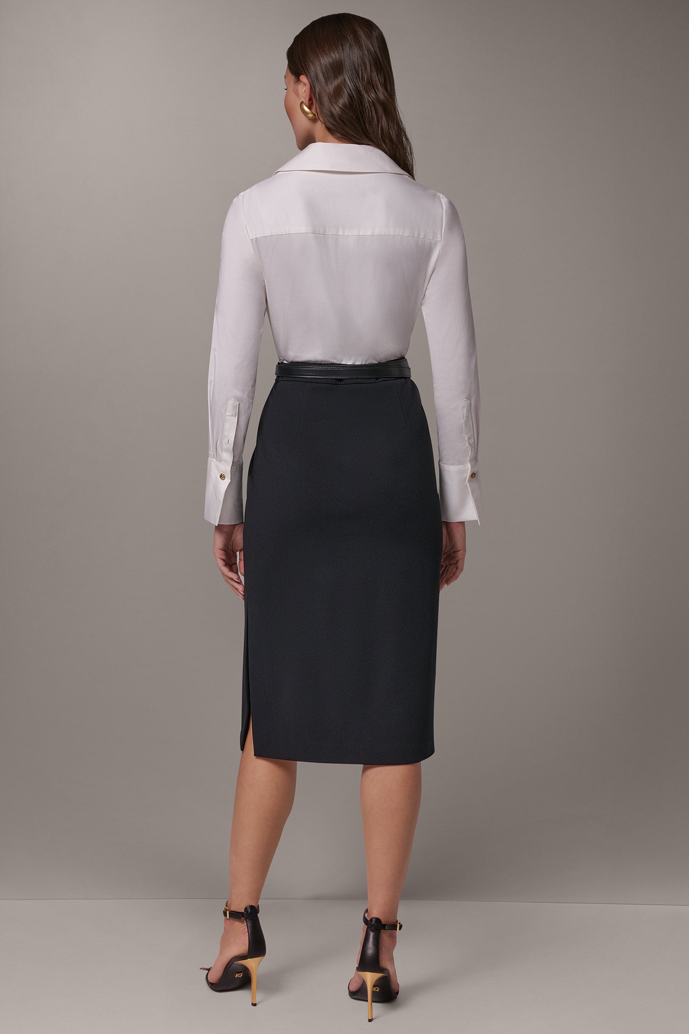 MIXED MEDIA PENCIL DRESS VIEW 3