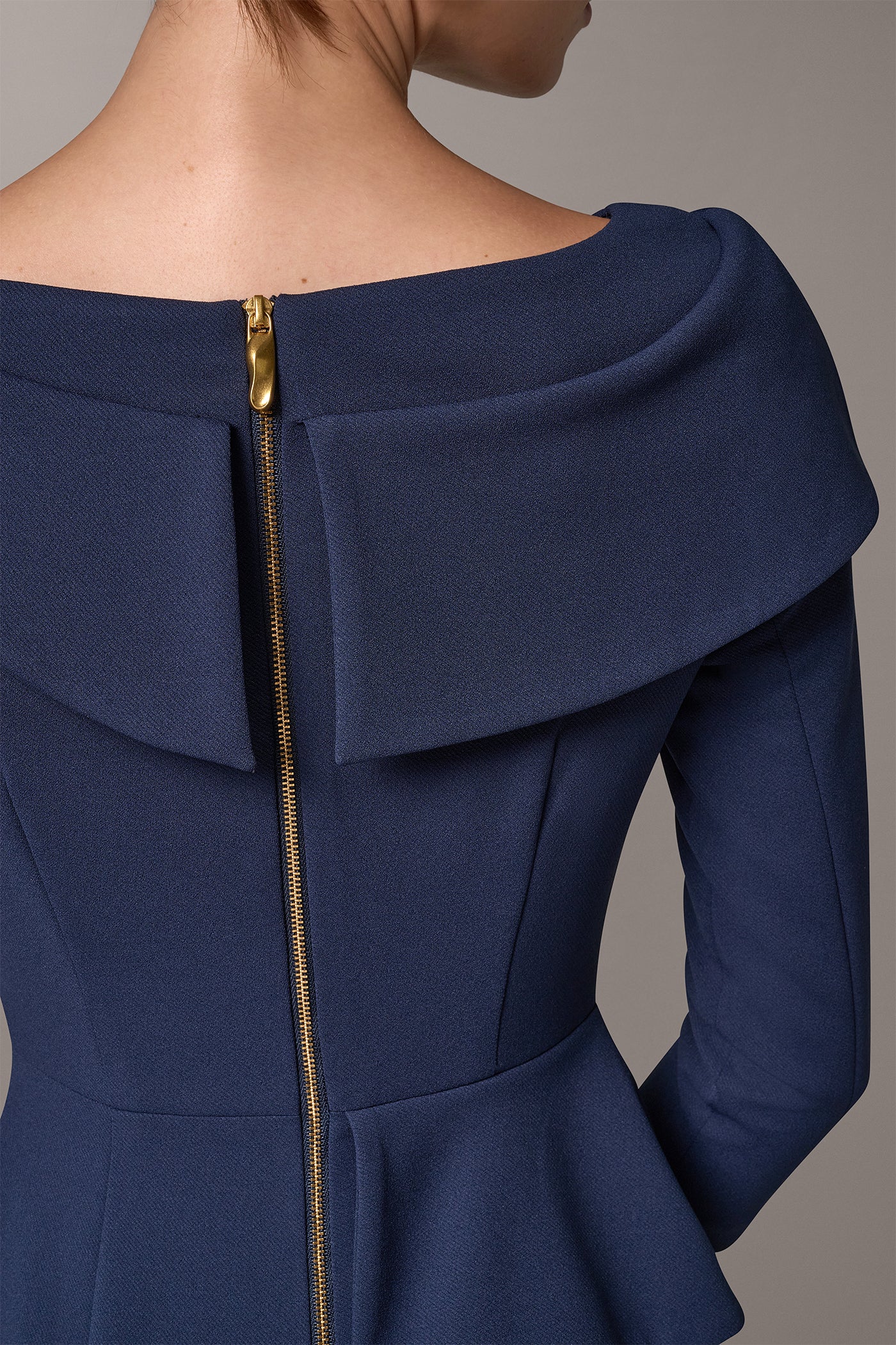 FOLDOVER BOATNECK MIDI PEPLUM SHEATH VIEW 6 | Best Sellers