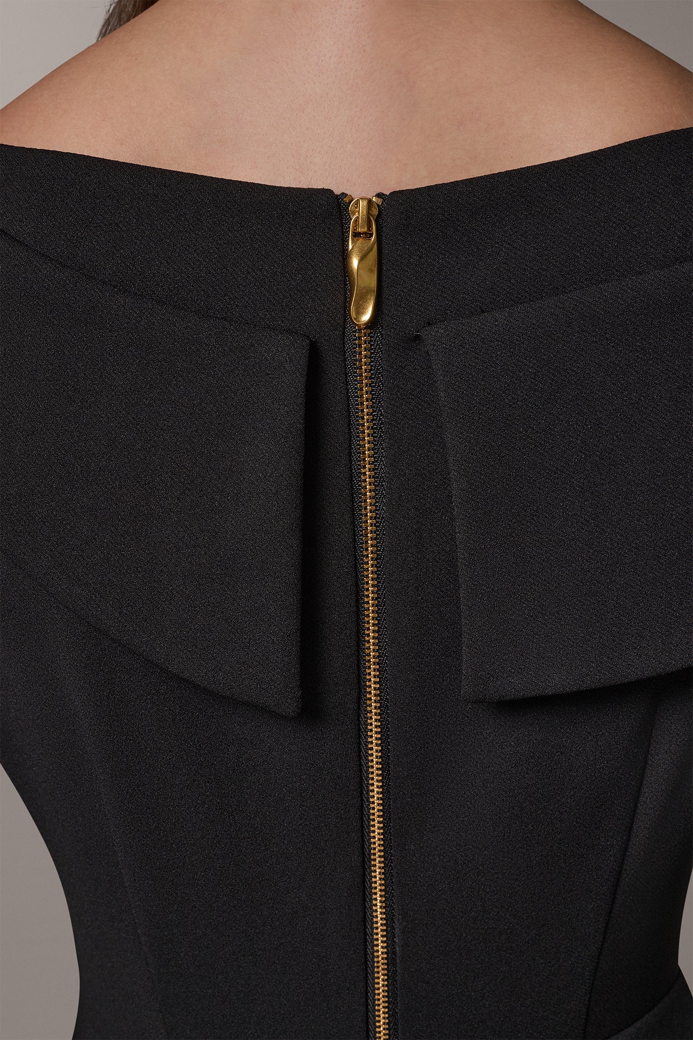 FOLDOVER BOATNECK MIDI PEPLUM SHEATH VIEW 6 | Clothing