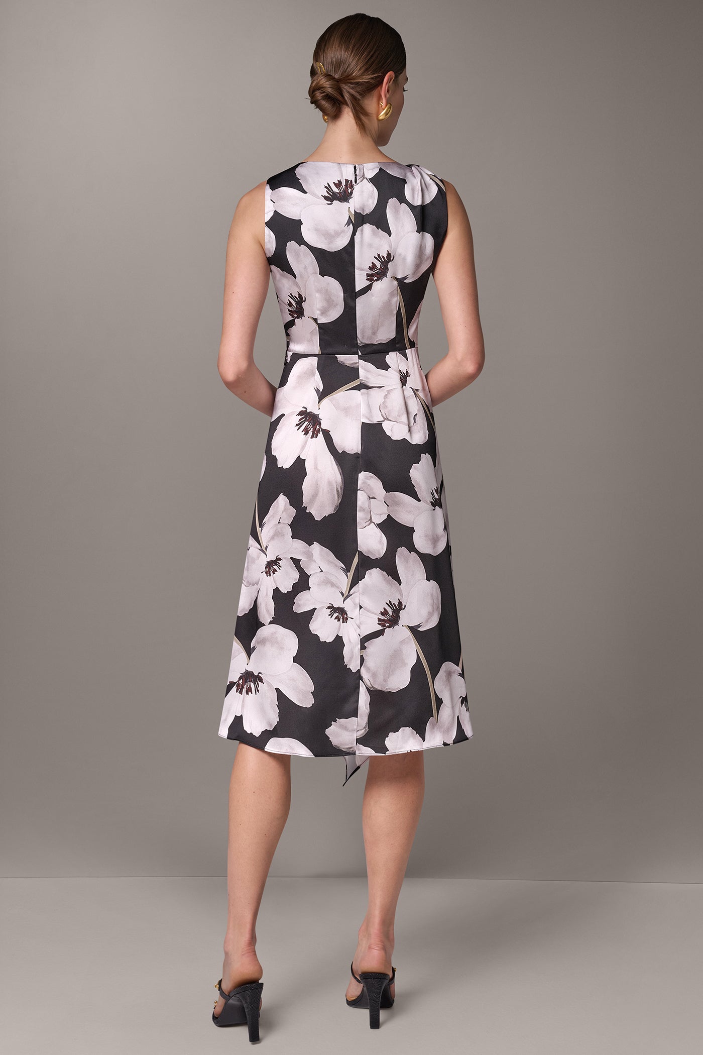 FLORAL ASYMMETRIC MIDI DRESS (alternate view)