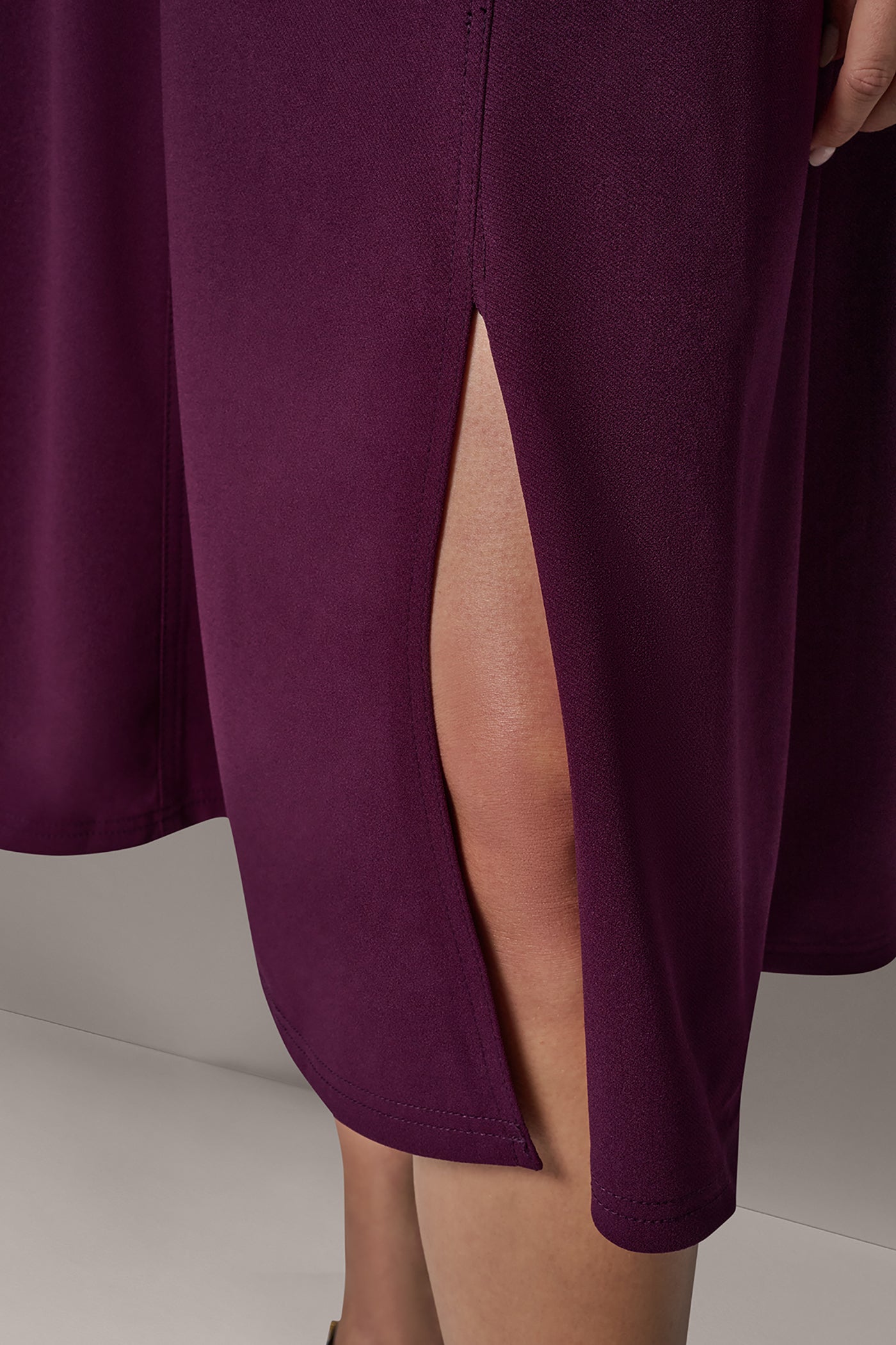 CAP SLEEVE BOATNECK MIDI DRESS VIEW 6