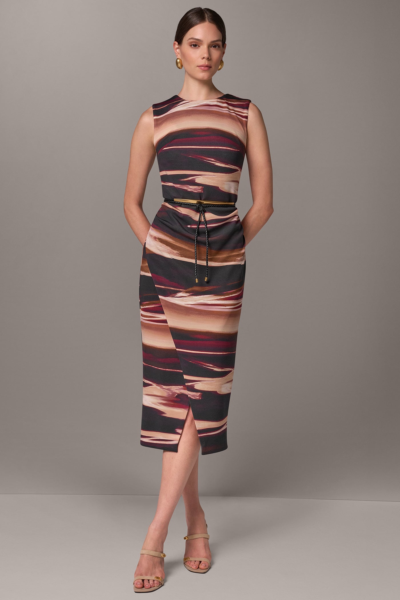 CREW NECK MIDI SHEATH VIEW 1