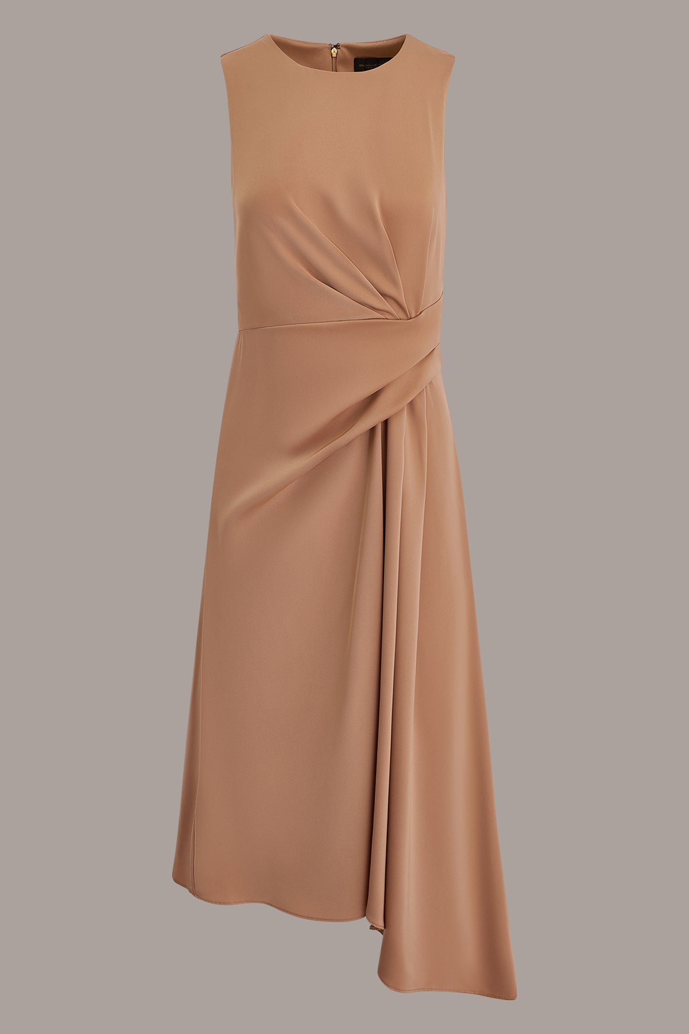 SATIN WRAP-EFFECT MIDI DRESS VIEW 10 | Cocktail & Party