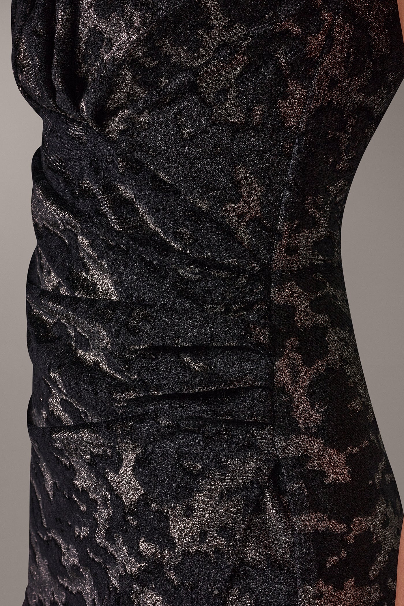 FLORAL VELVET JACQUARD MIDI SHEATH VIEW 7