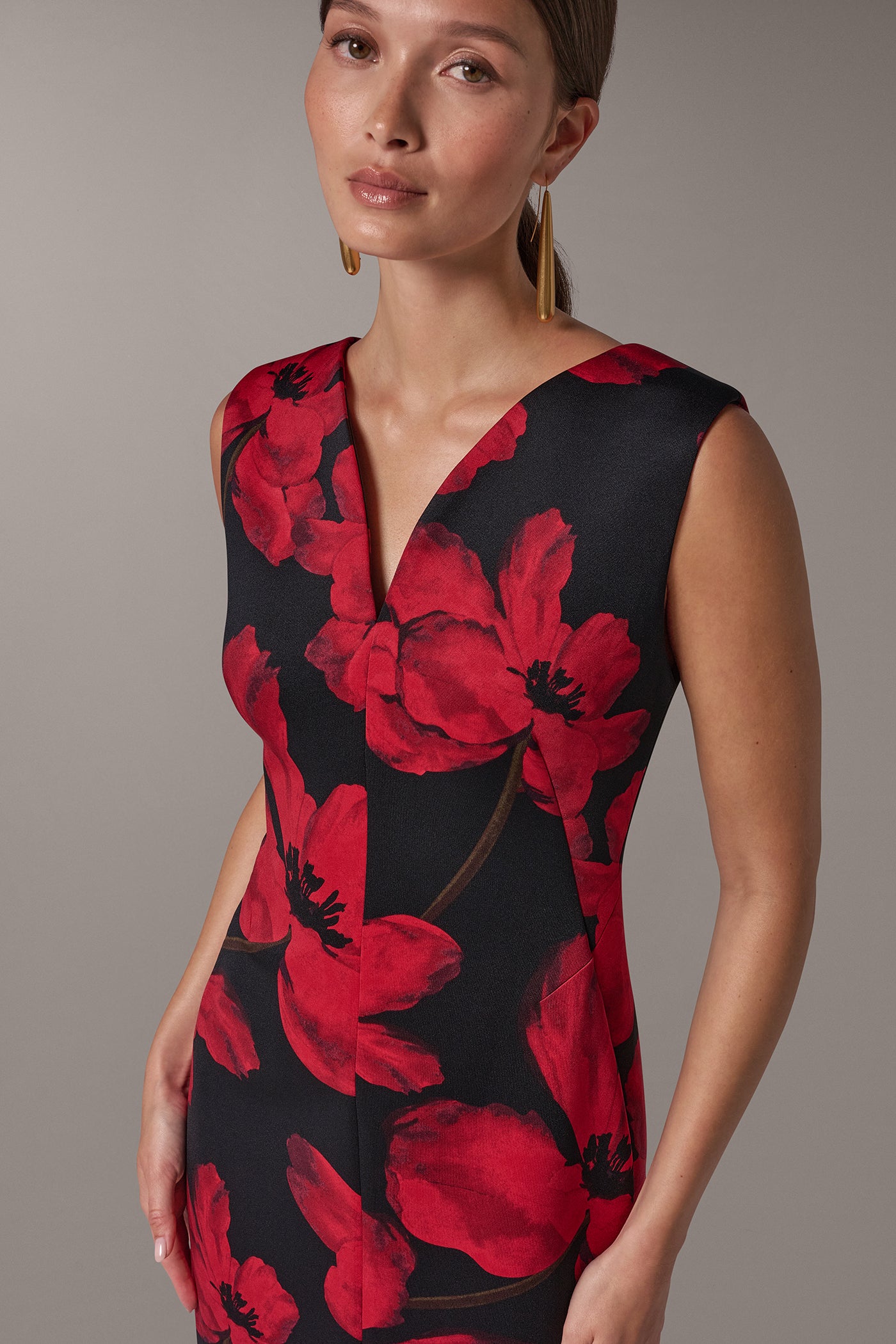 FLORAL MIDI SHEATH VIEW 4