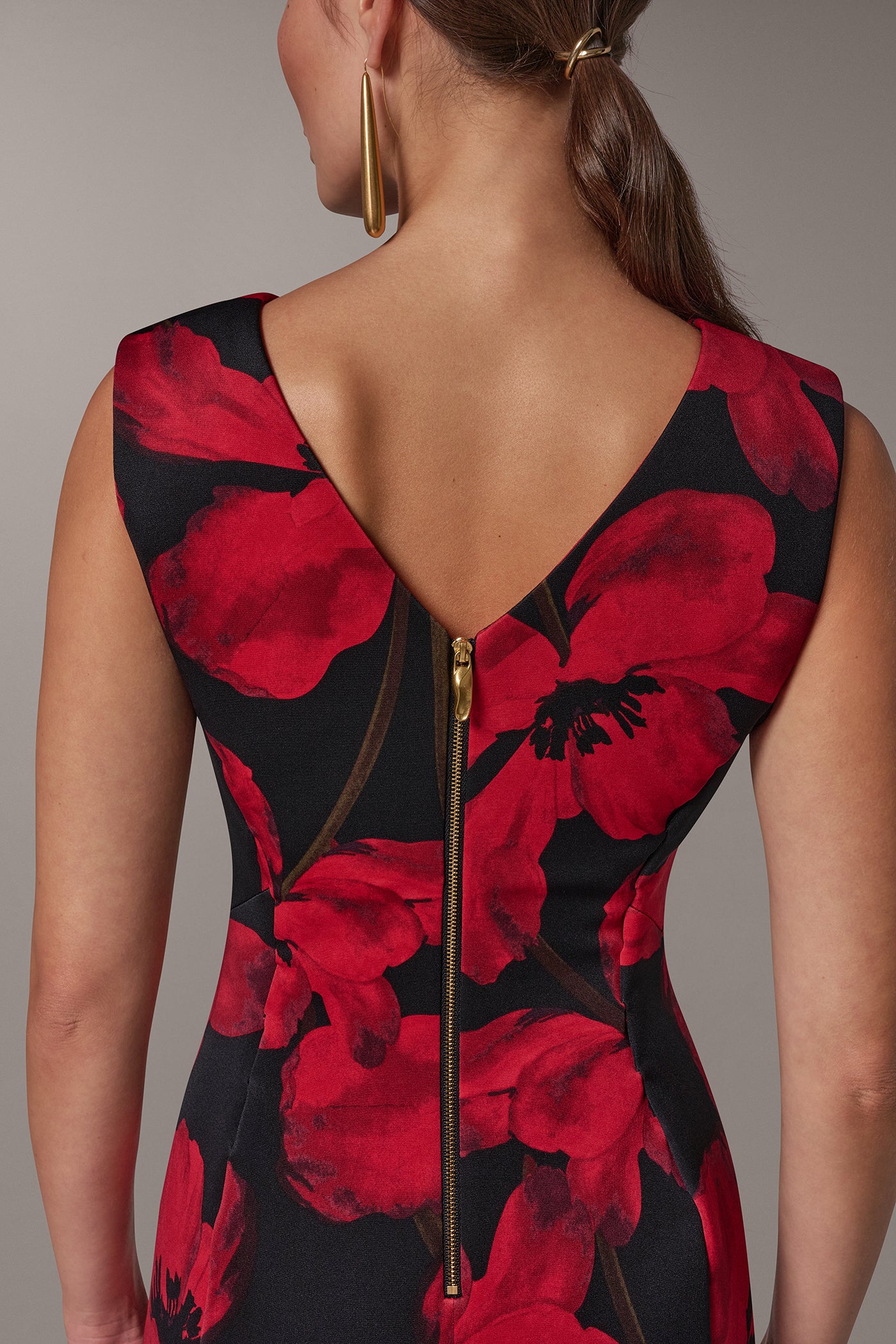 FLORAL MIDI SHEATH VIEW 6