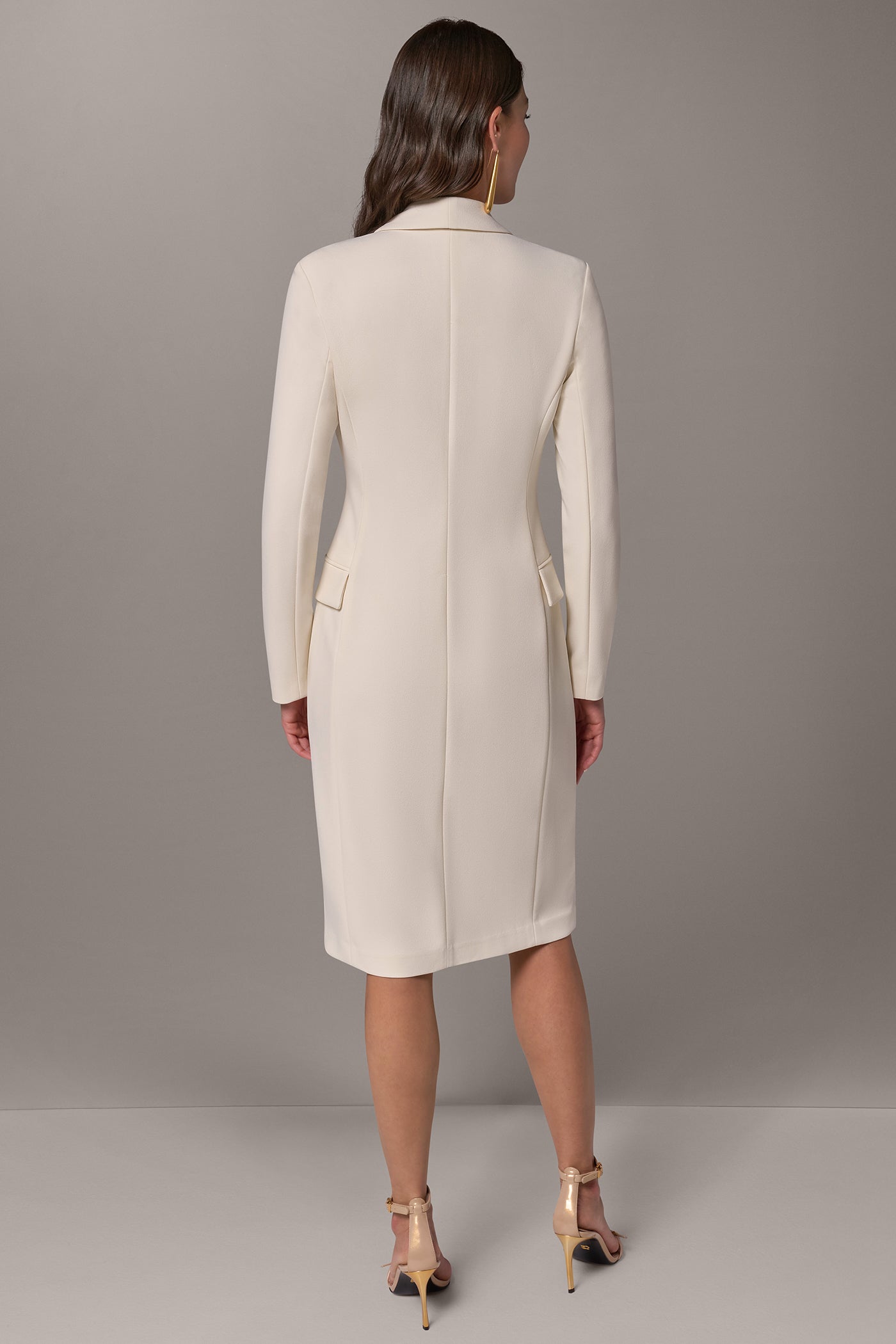 DOUBLE BREASTED MIDI BLAZER DRESS VIEW 4