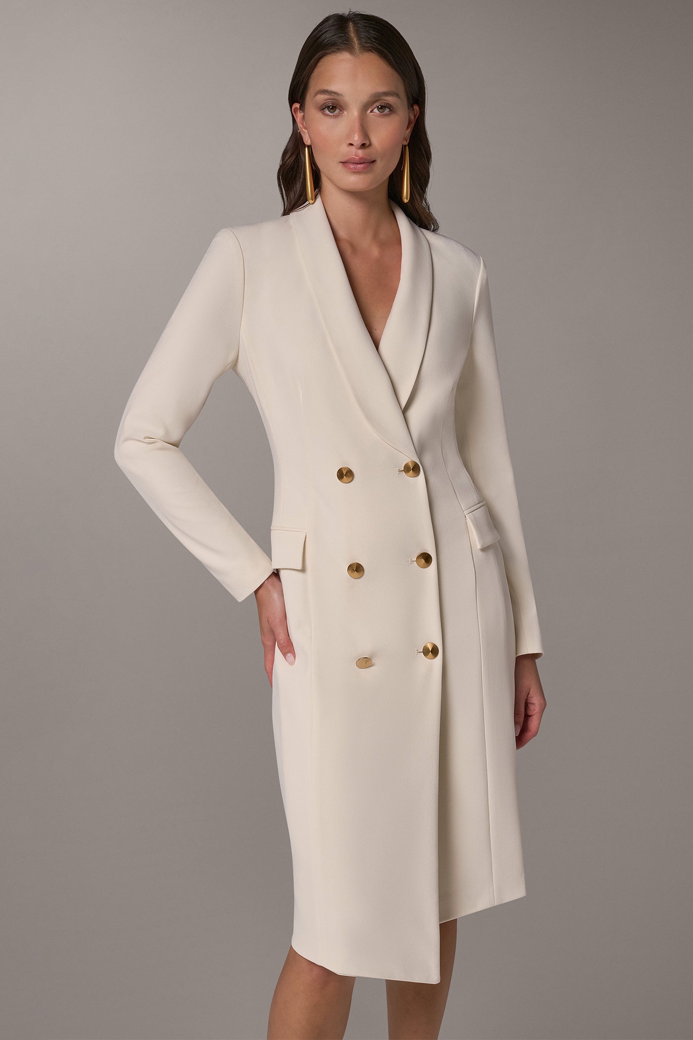 DOUBLE BREASTED MIDI BLAZER DRESS VIEW 5