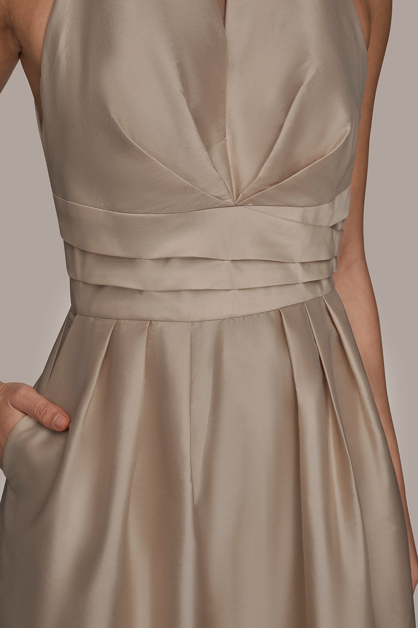 HALTER NECK A LINE COCKTAIL DRESS VIEW 7 | Formal & Black Tie