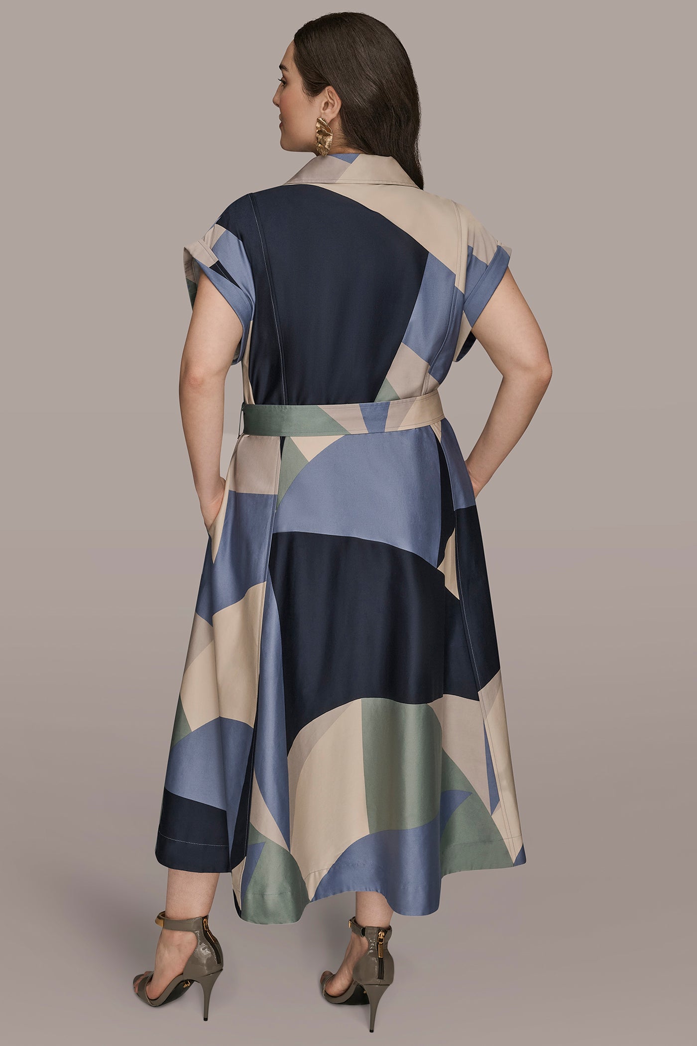 COTTON PRINTED MIDI SHIRT DRESS VIEW 8 | Dresses & Jumpsuits