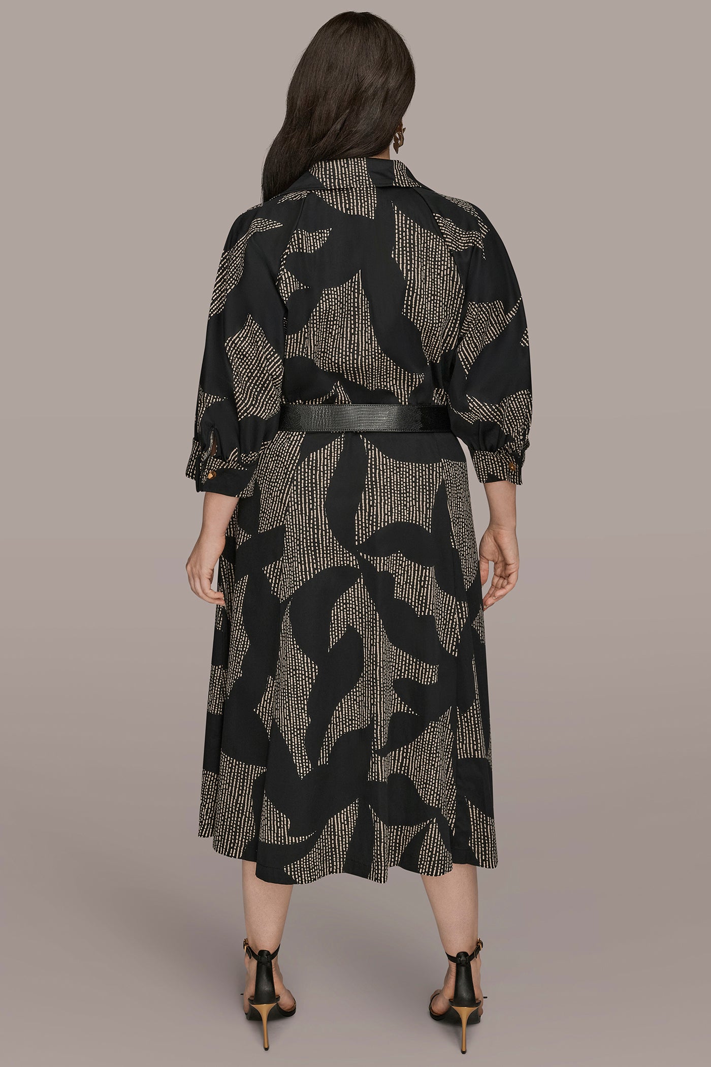 COTTON FLORAL MIDI SHIRT DRESS VIEW 12 | Dresses & Jumpsuits