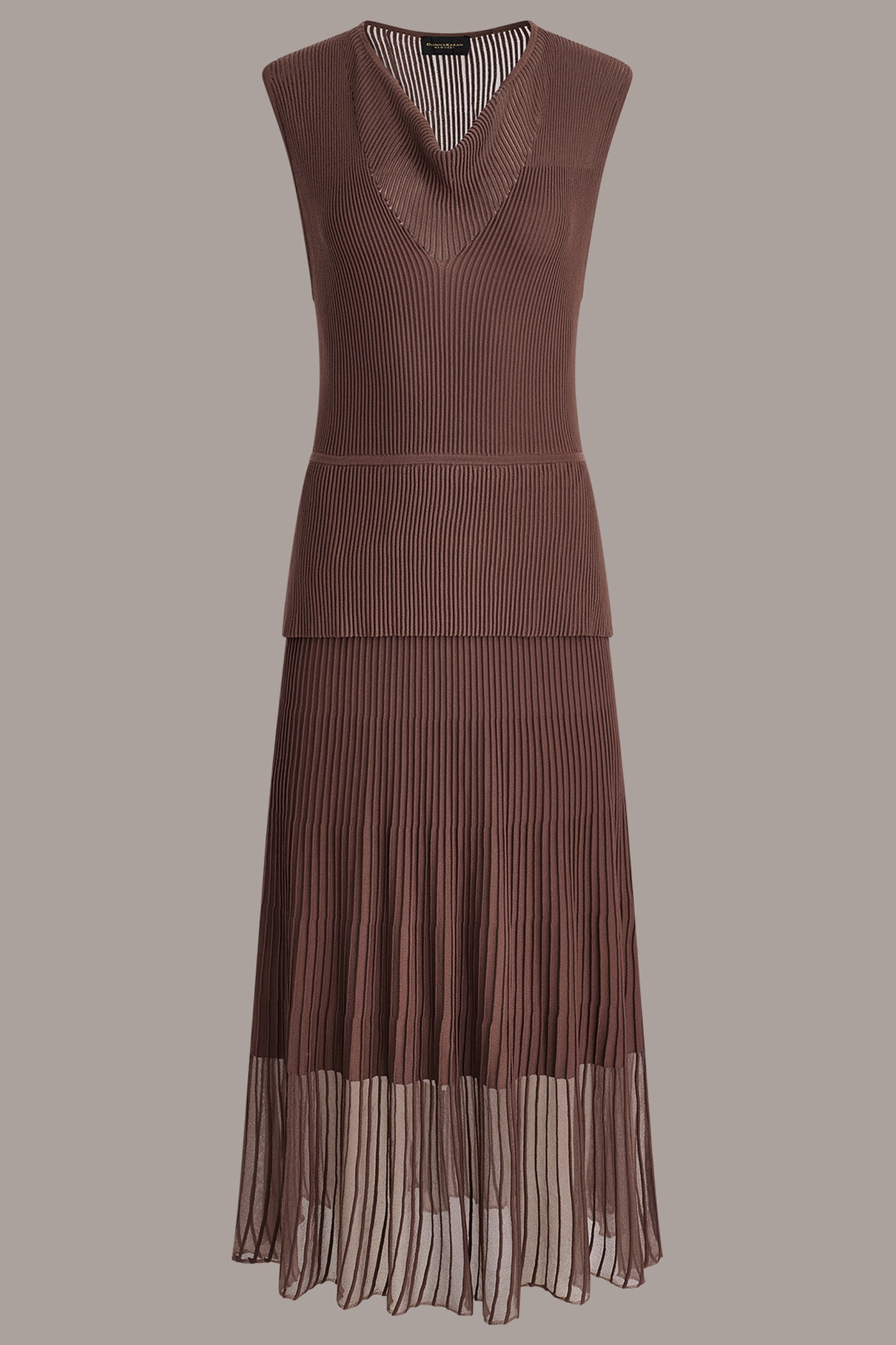 LAYERED MIDI SWEATER DRESS VIEW 10