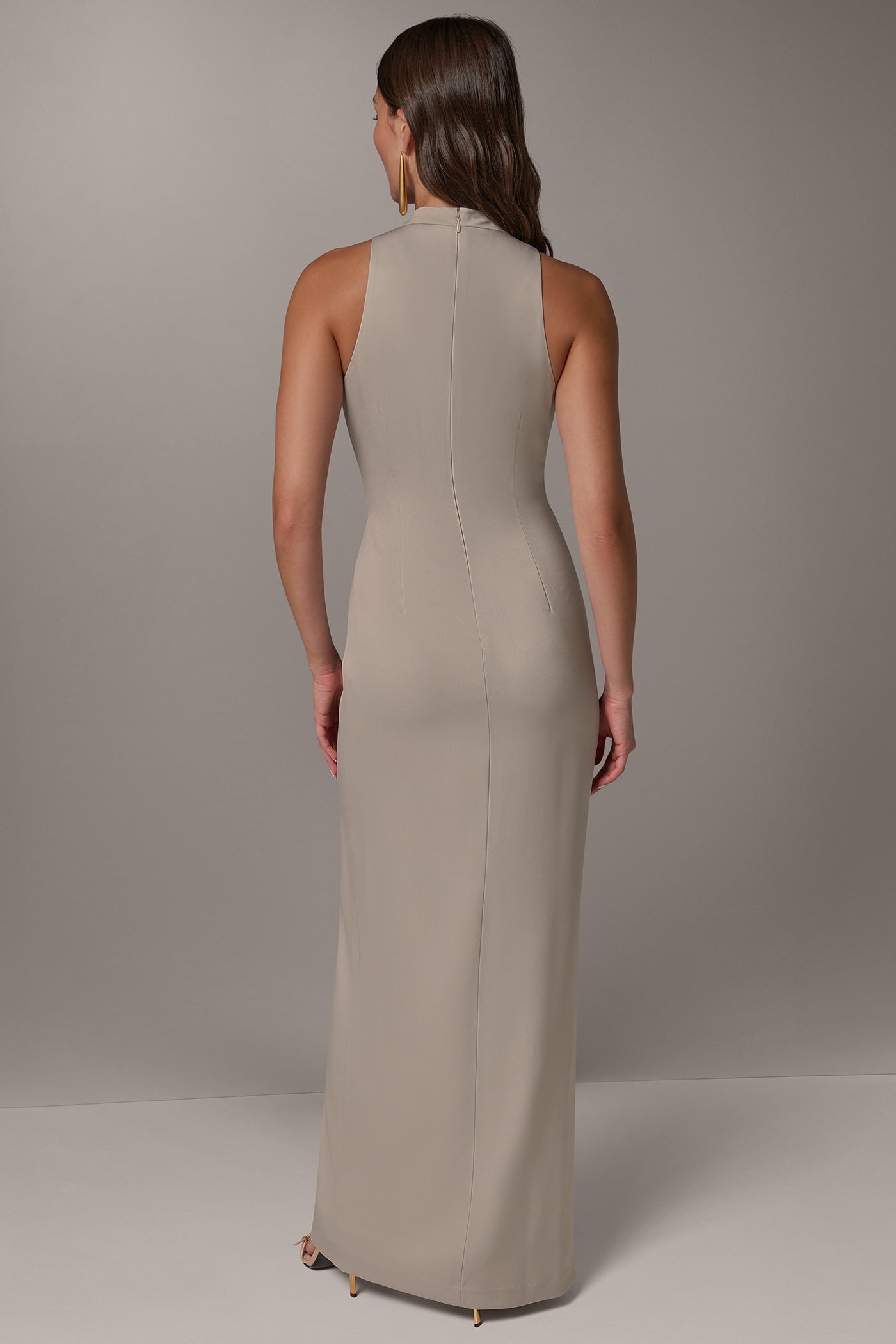 SATIN TWIST FRONT GOWN VIEW 4 | Dresses & Jumpsuits