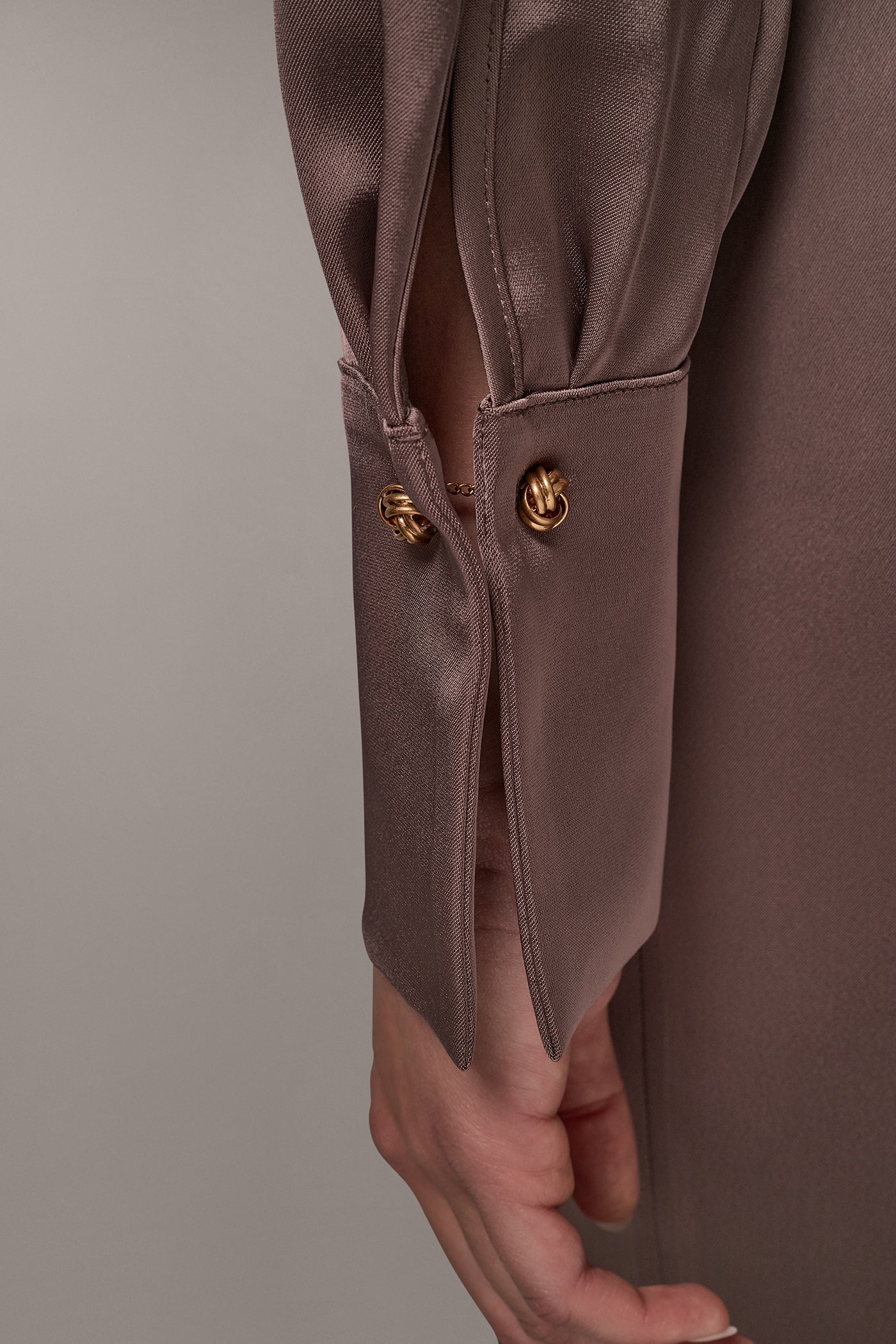 SATIN DRAPE WRAP-EFFECT SHEATH VIEW 7 | Holiday Collection