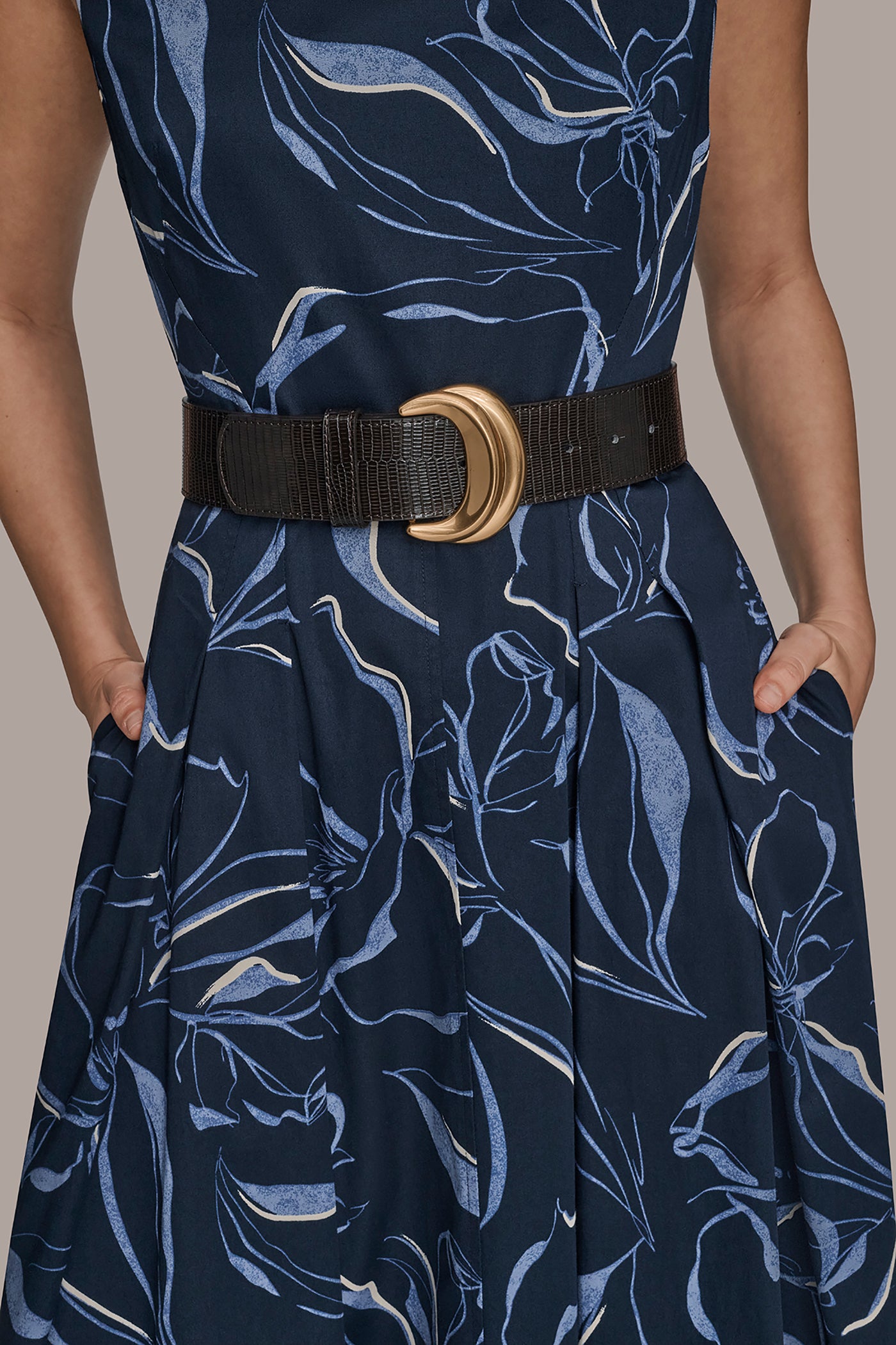 COTTON FLORAL SQUARE-NECK MIDI DRESS VIEW 6 | Dresses & Jumpsuits