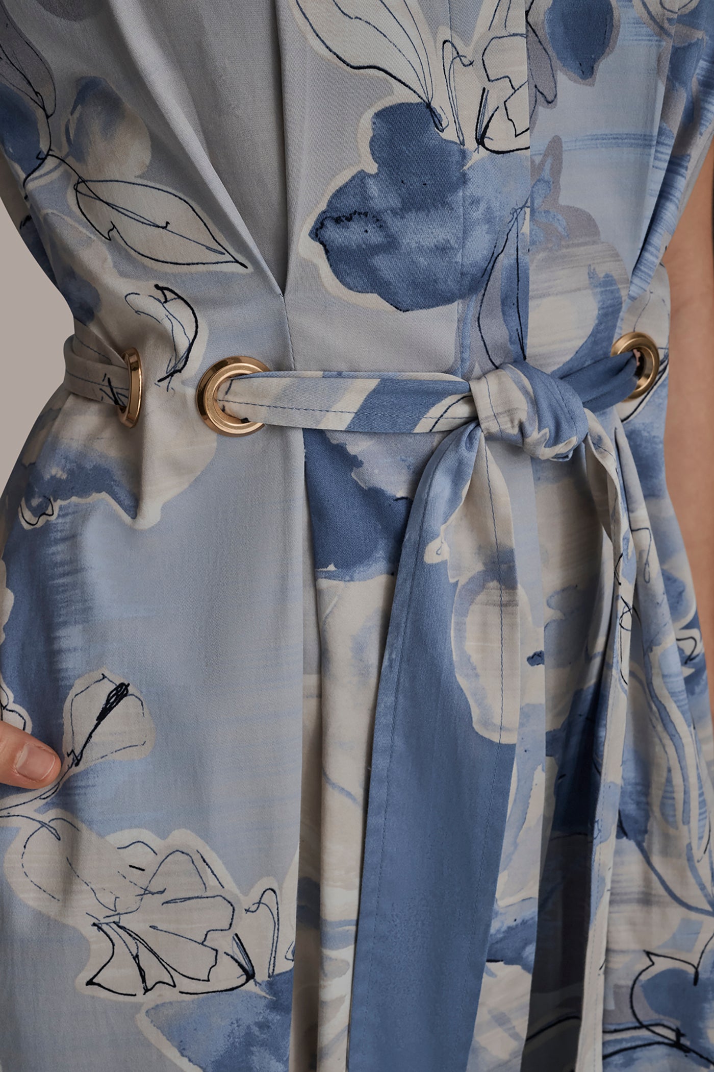 COTTON FLORAL MIDI SHIRT DRESS VIEW 5 | Dresses & Jumpsuits