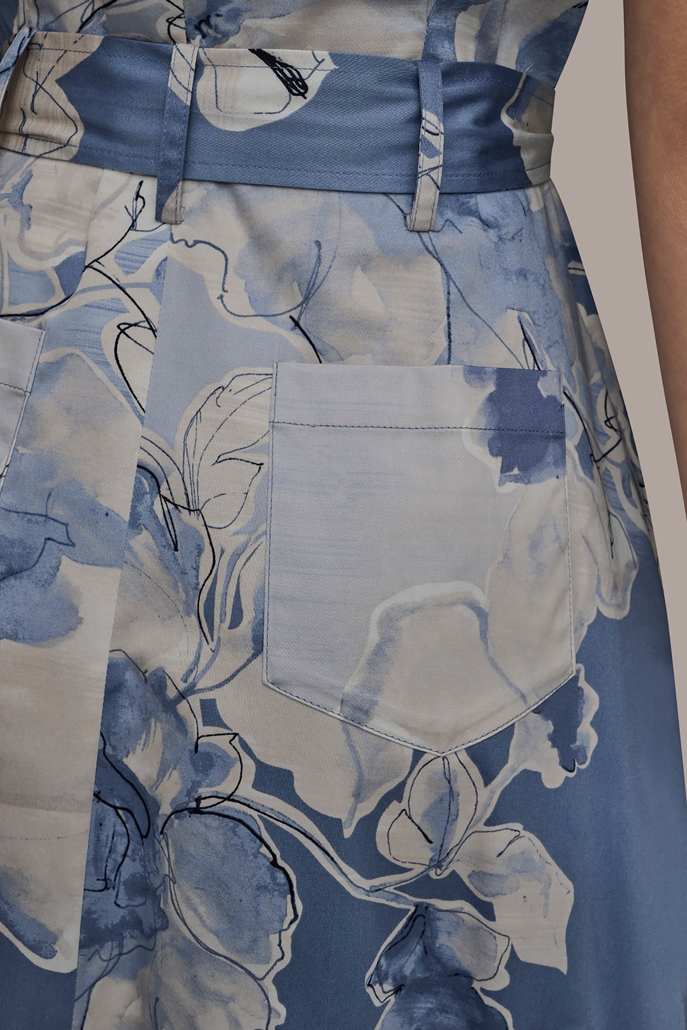 COTTON FLORAL MIDI SHIRT DRESS VIEW 6 | Dresses & Jumpsuits