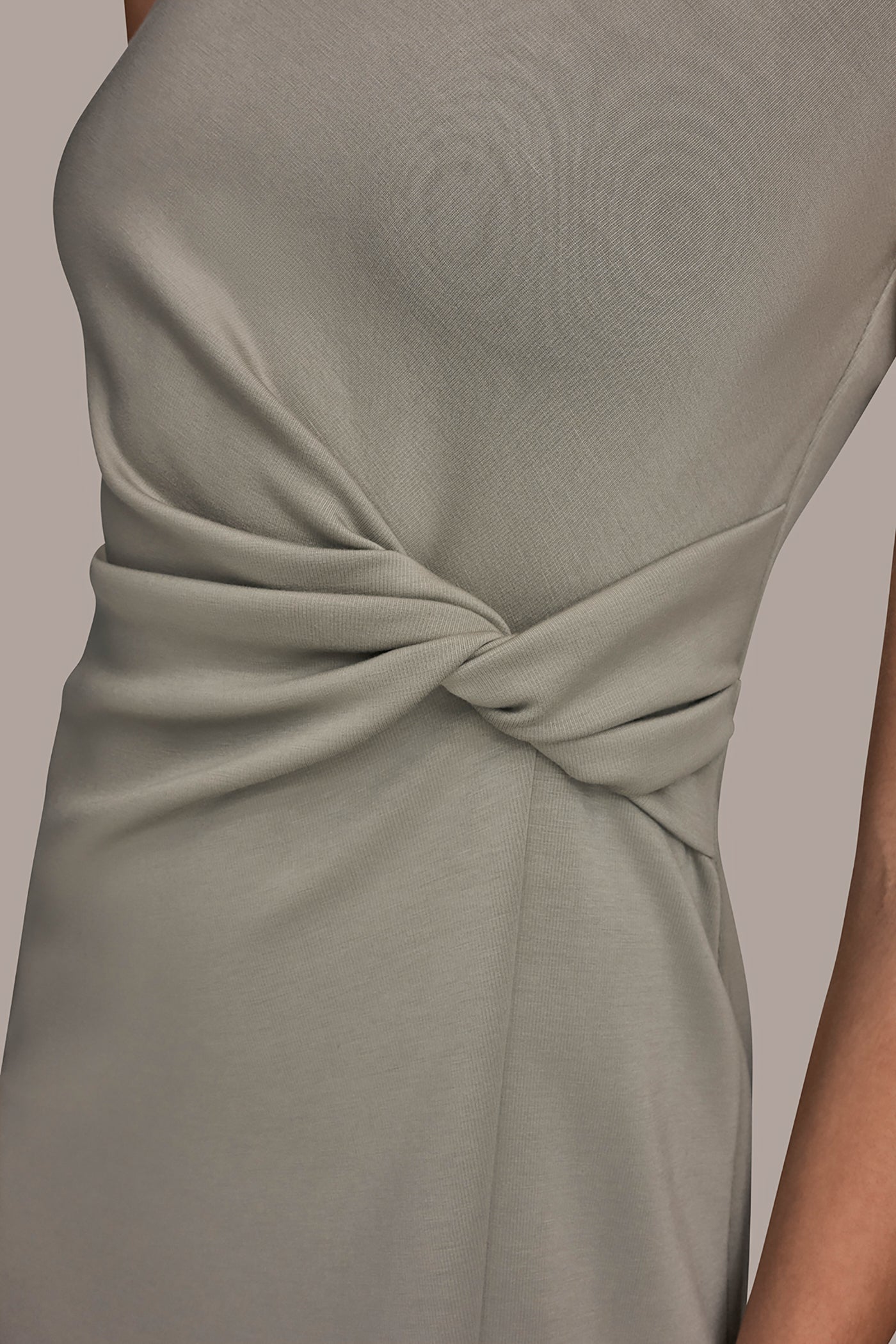 SLEEVELESS CREW-NECK TWIST MIDI SHEATH DRESS VIEW 5 | Dresses & Jumpsuits