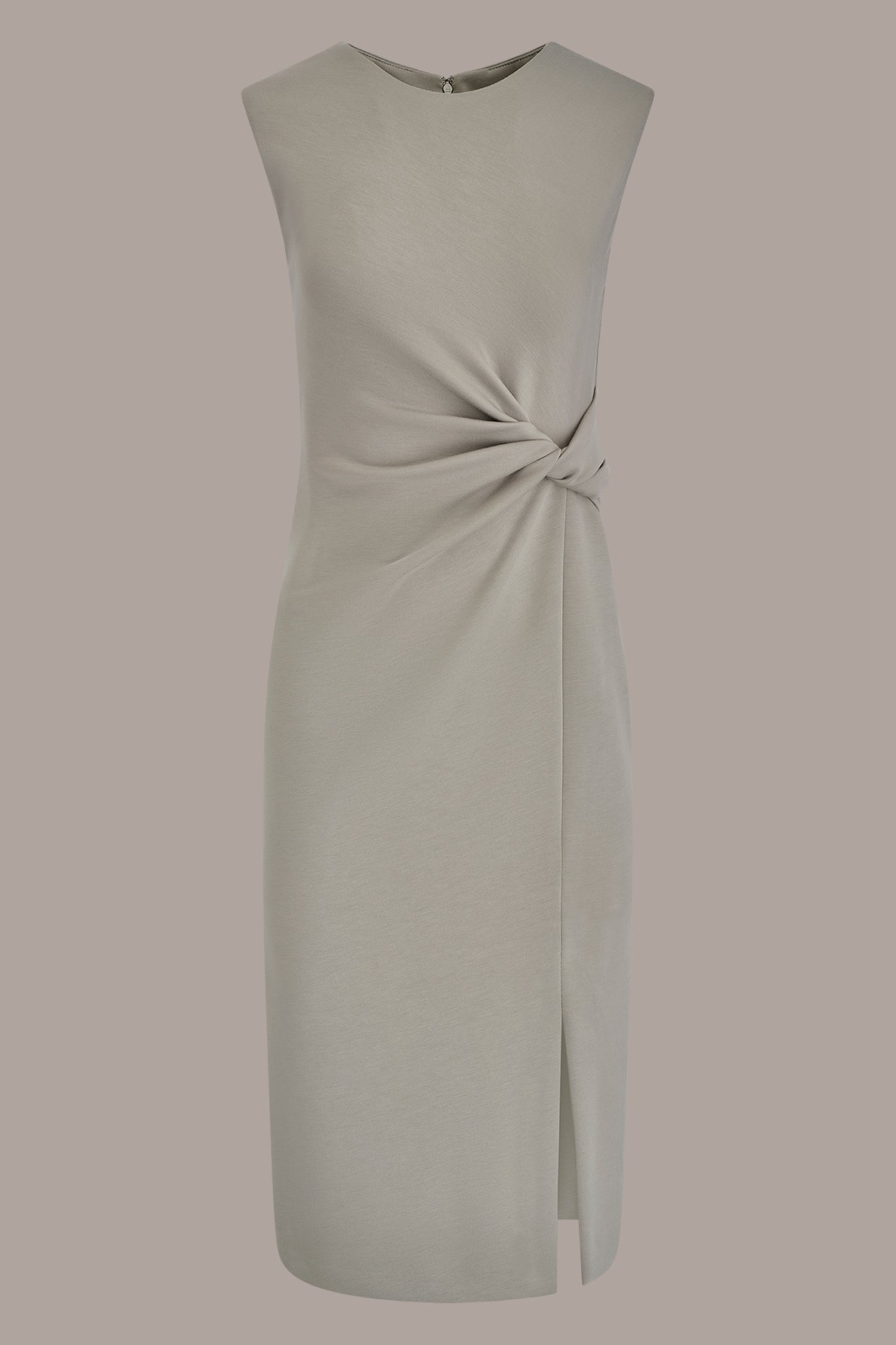 SLEEVELESS CREW-NECK TWIST MIDI SHEATH DRESS VIEW 8 | Dresses & Jumpsuits