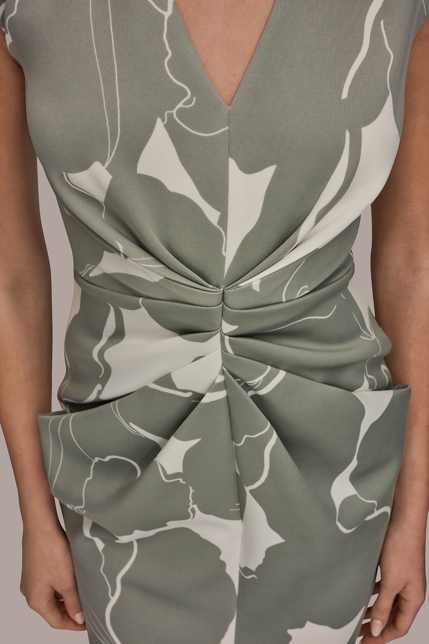 FLORAL CAP SLEEVE MIDI SHEATH DRESS VIEW 5 | Dresses & Jumpsuits