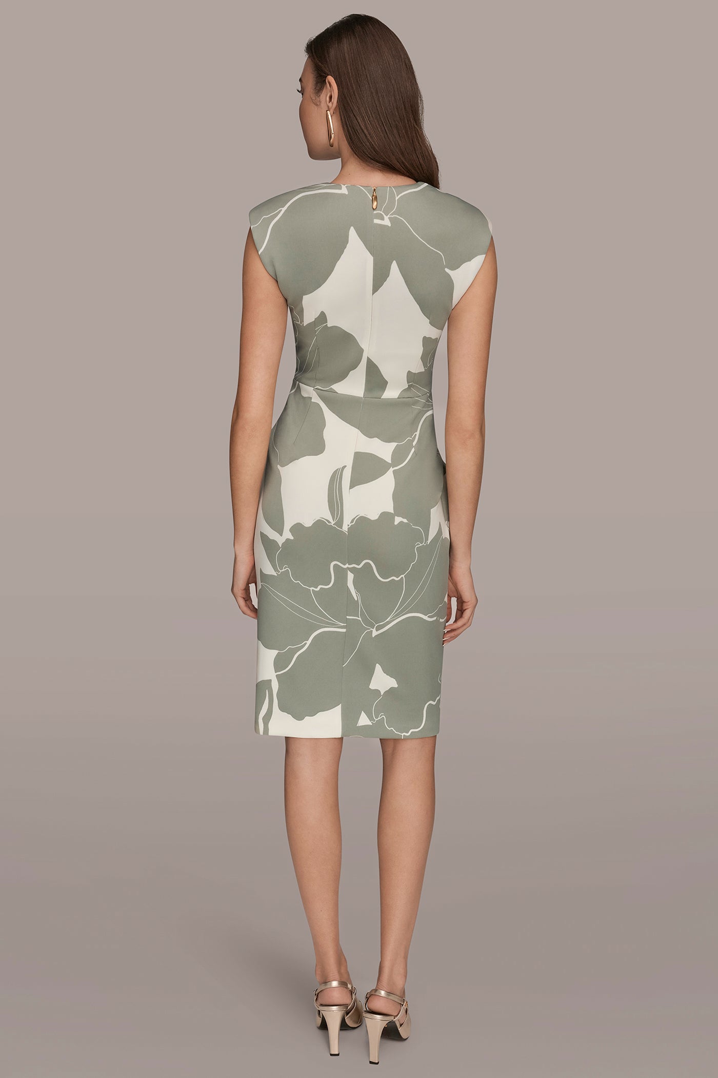 FLORAL CAP SLEEVE MIDI SHEATH DRESS | View 2 | Dresses & Jumpsuits