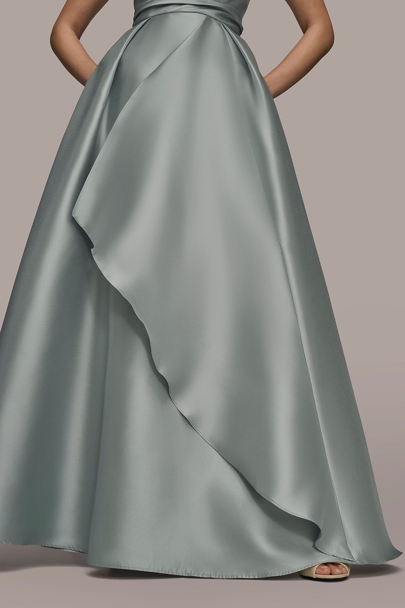 MIKADO SATIN STRAPLESS GOWN VIEW 6 | Dresses & Jumpsuits