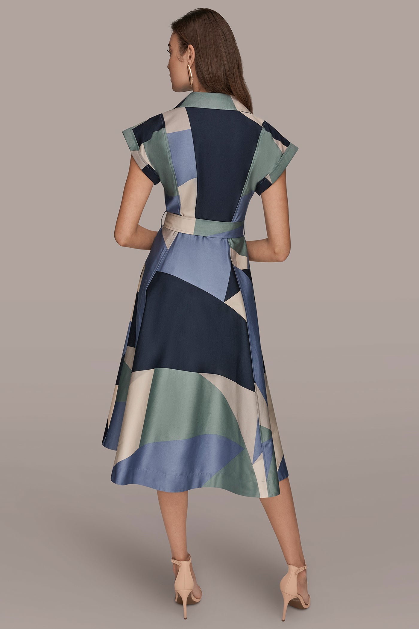 COTTON PRINTED MIDI SHIRT DRESS | View 2 | Dresses & Jumpsuits