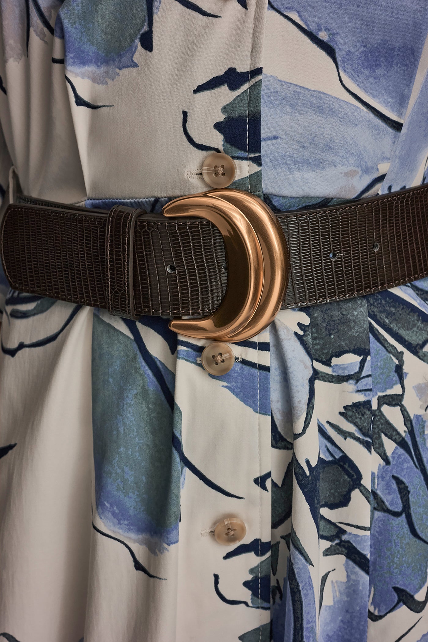 COTTON FLORAL MIDI SHIRT DRESS VIEW 5 | Dresses & Jumpsuits