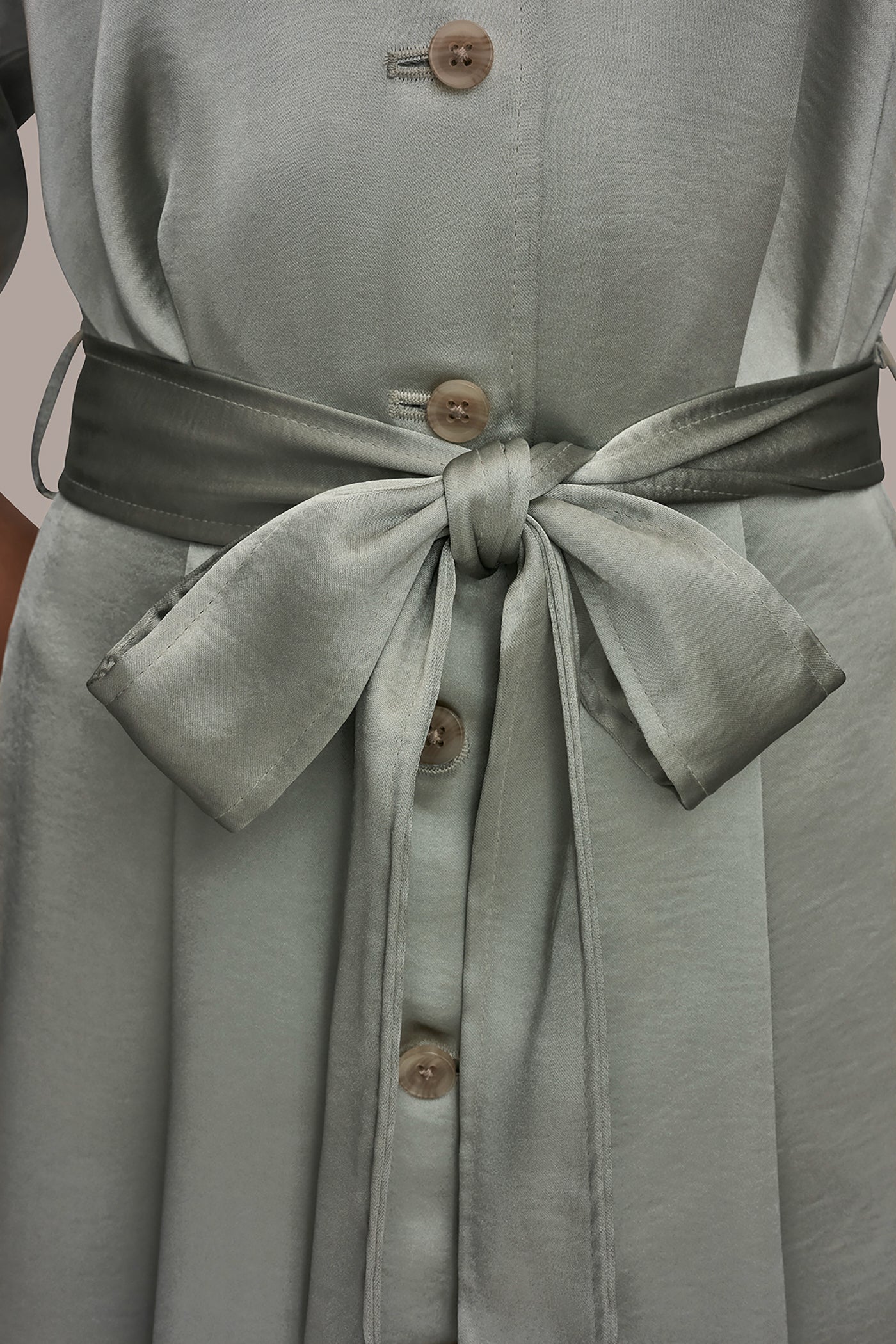 SATIN MIDI SHIRT DRESS VIEW 6 | Dresses & Jumpsuits